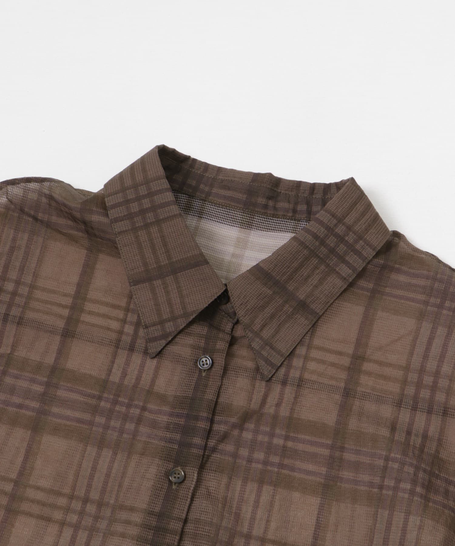 URBAN RESEARCH「シアーチェックオーバーシャツ」|シャツ・ブラウス|