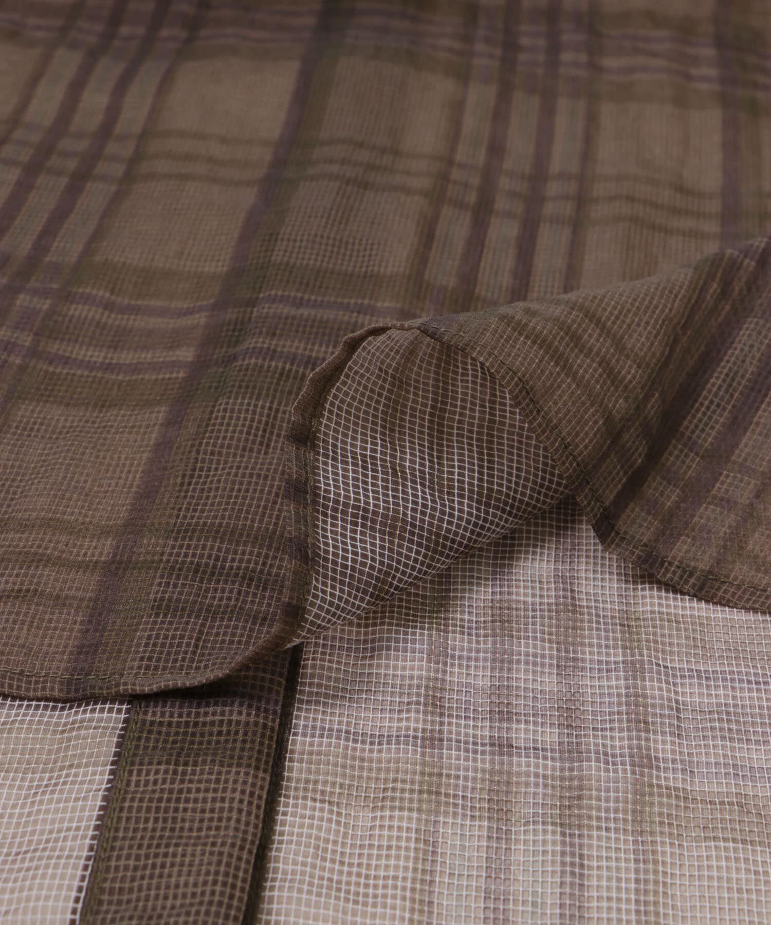 URBAN RESEARCH「シアーチェックオーバーシャツ」|シャツ・ブラウス|