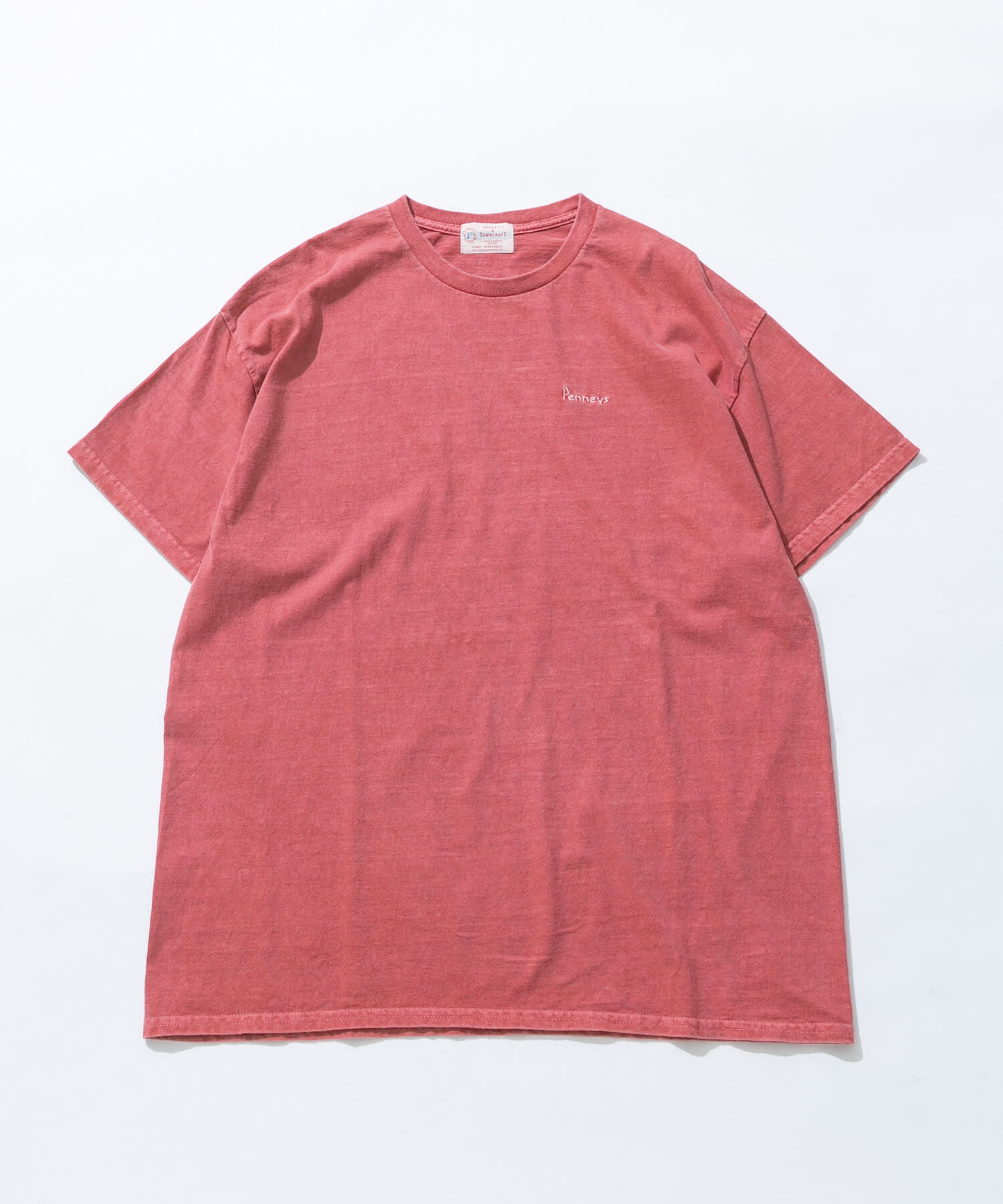 Sonny Label 「『別注』PENNEYS&times;Sonny Label　ピグメントショートスリーブTシャツ」|Tシャツ・カットソー|レッド