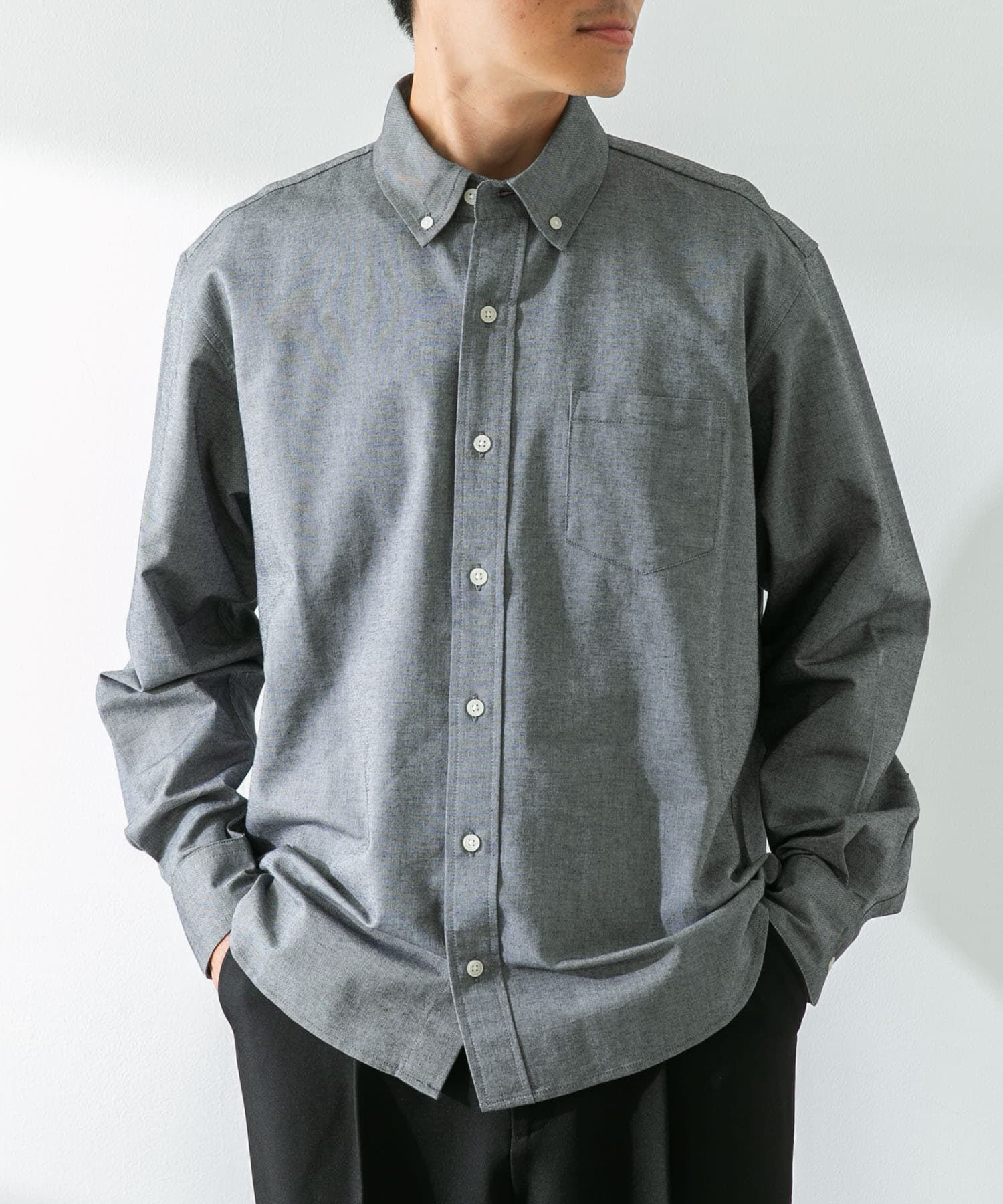 Sonny Label 「抗菌オックスボタンダウン長袖シャツ」|シャツ・ブラウス|