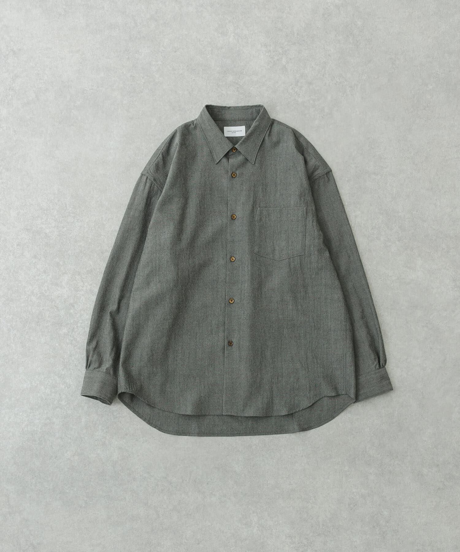 URBAN RESEARCH「new basic　ALBATROSS WOOL SHIRTS」|シャツ・ブラウス|グレー