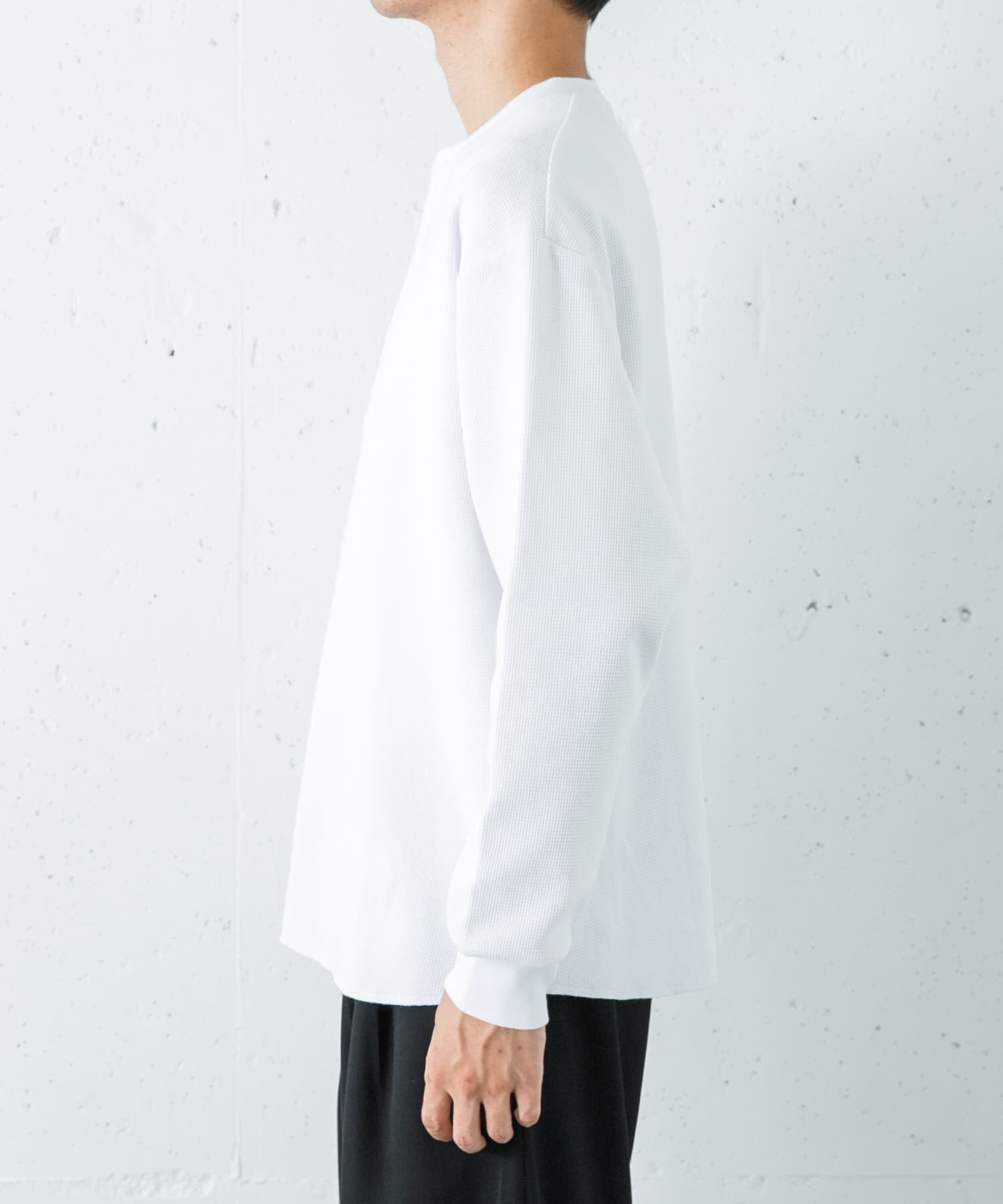 URBAN RESEARCH「『UR TECH』度詰めワッフルヘンリーロングスリーブ」|Tシャツ・カットソー|