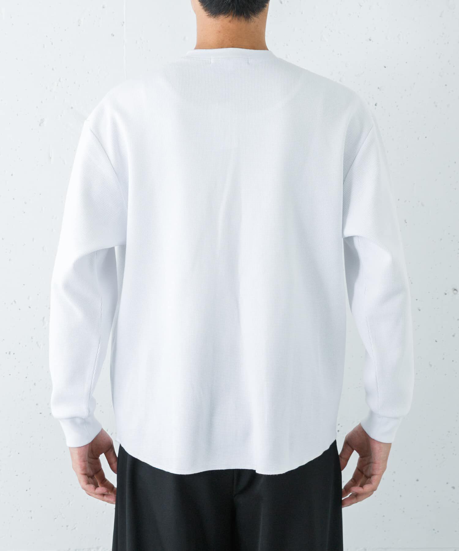 URBAN RESEARCH「『UR TECH』度詰めワッフルヘンリーロングスリーブ」|Tシャツ・カットソー|