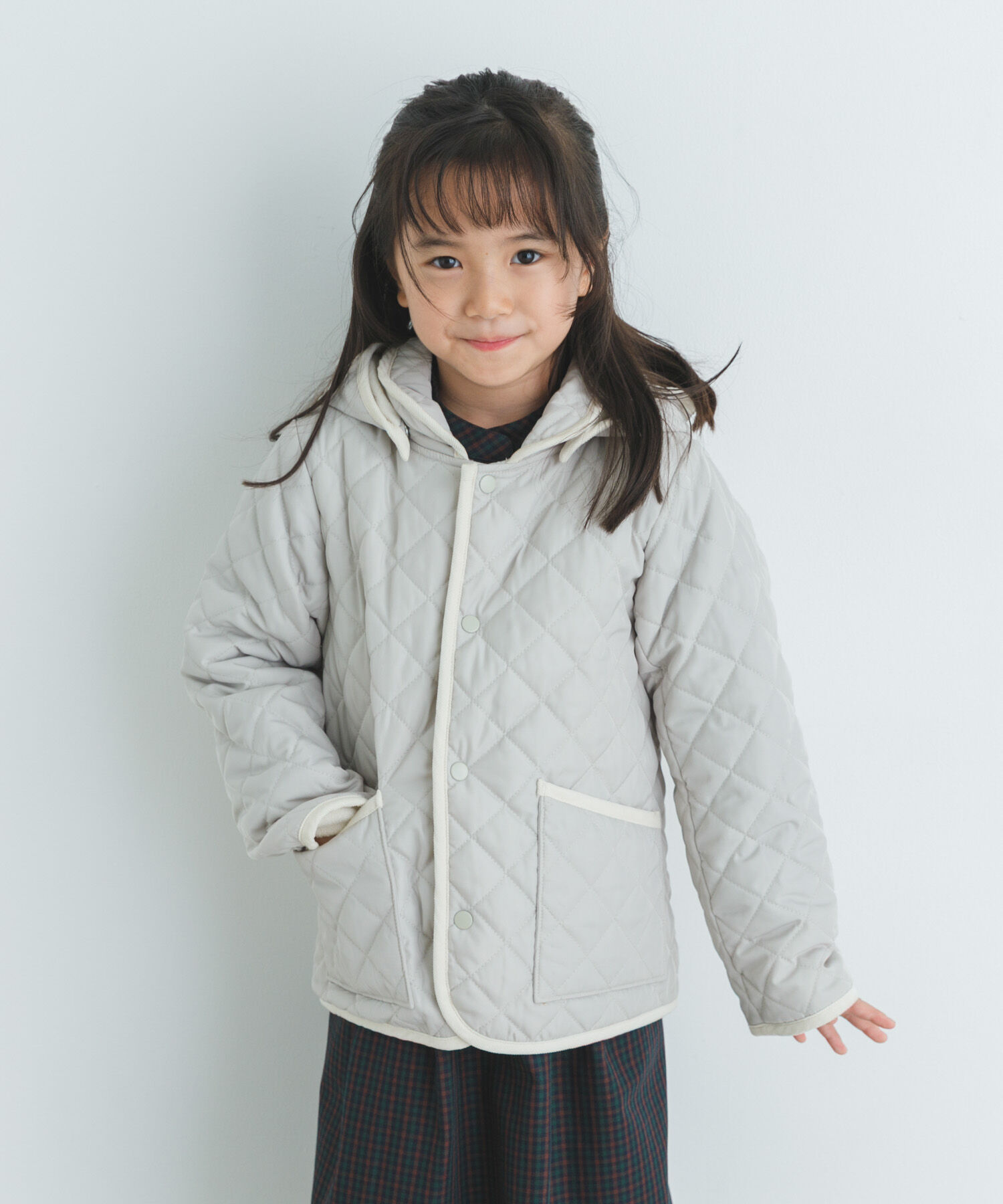 URBAN RESEARCH DOORS「『洗濯可』キルトジャケット(KIDS)」|その他|グレー系その他