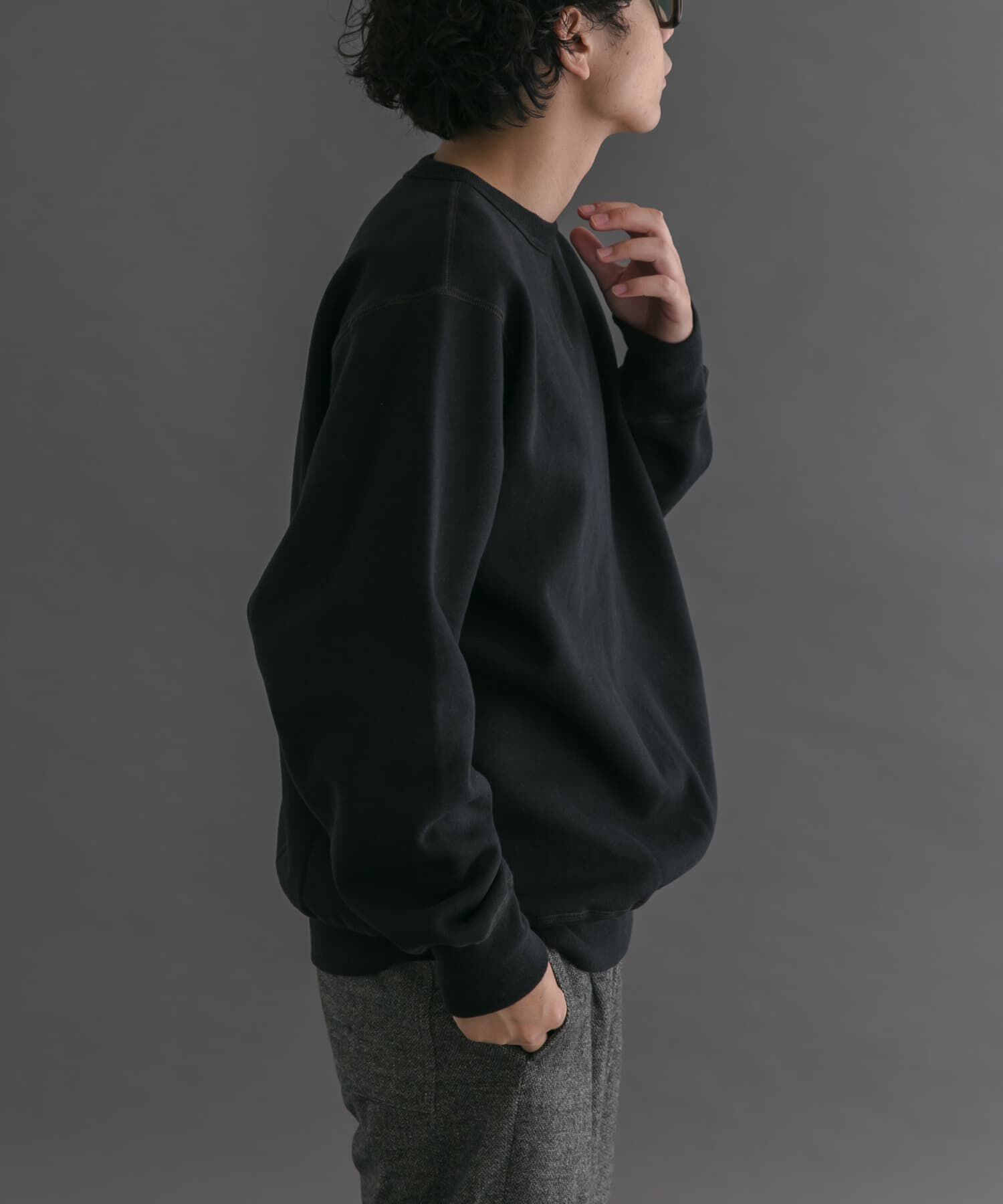 URBAN RESEARCH DOORS「FORK&SPOON　リサイクルコットン裏毛クルーネックスウェット」|スウェット・ジャージ|