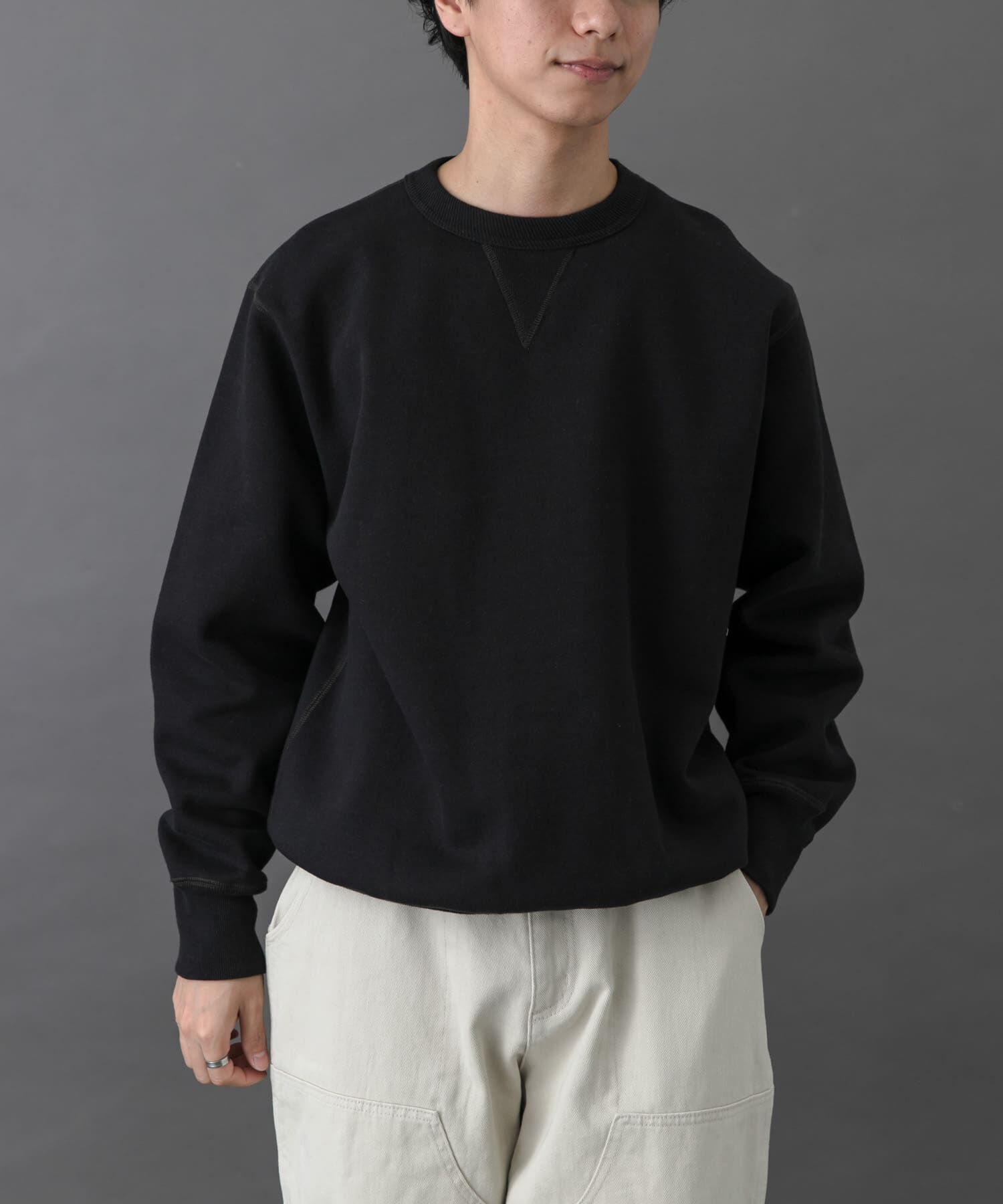 URBAN RESEARCH DOORS「FORK&SPOON　リサイクルコットン裏毛クルーネックスウェット」|スウェット・ジャージ|