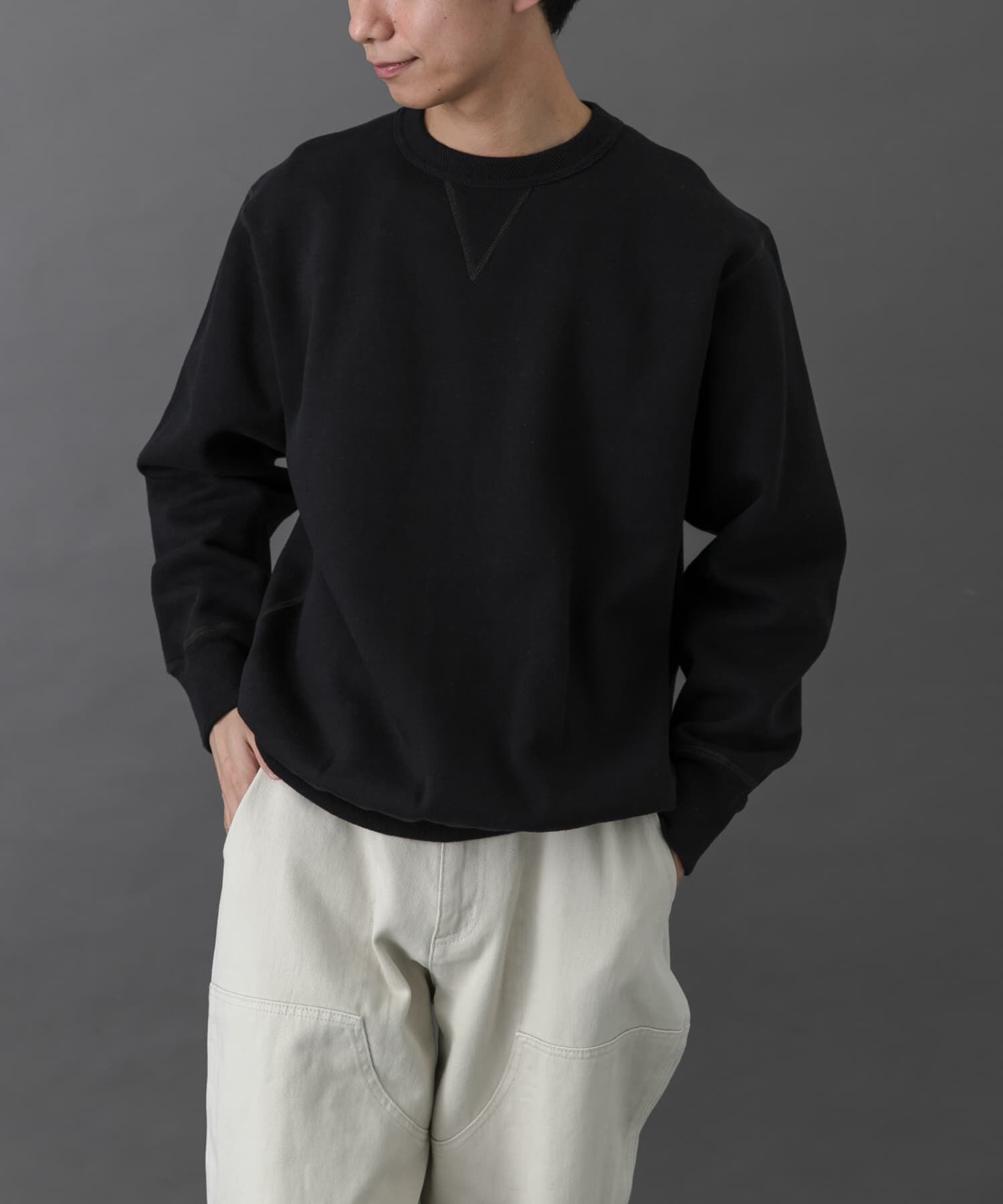 URBAN RESEARCH DOORS「FORK&SPOON　リサイクルコットン裏毛クルーネックスウェット」|スウェット・ジャージ|