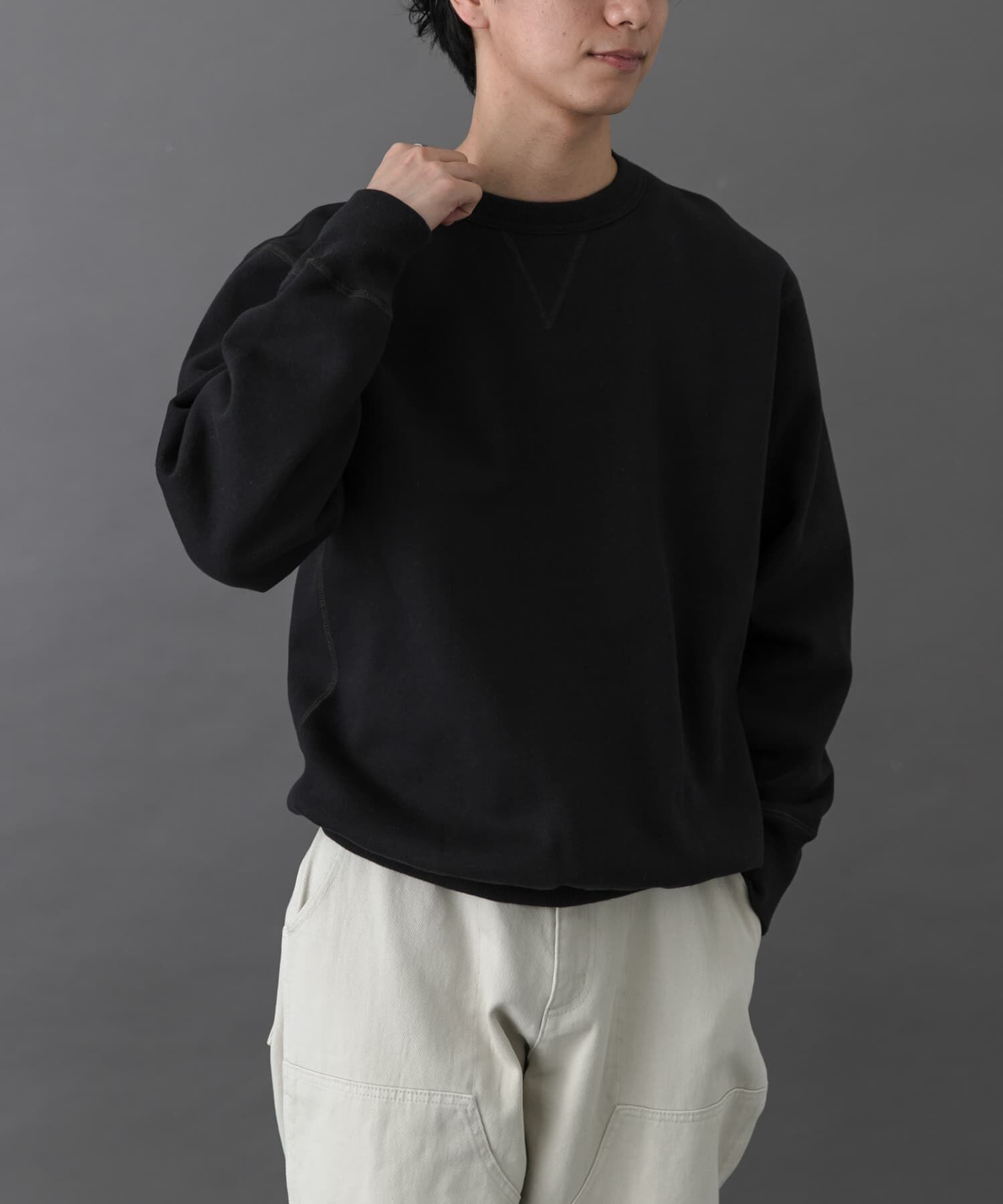 URBAN RESEARCH DOORS「FORK&SPOON　リサイクルコットン裏毛クルーネックスウェット」|スウェット・ジャージ|
