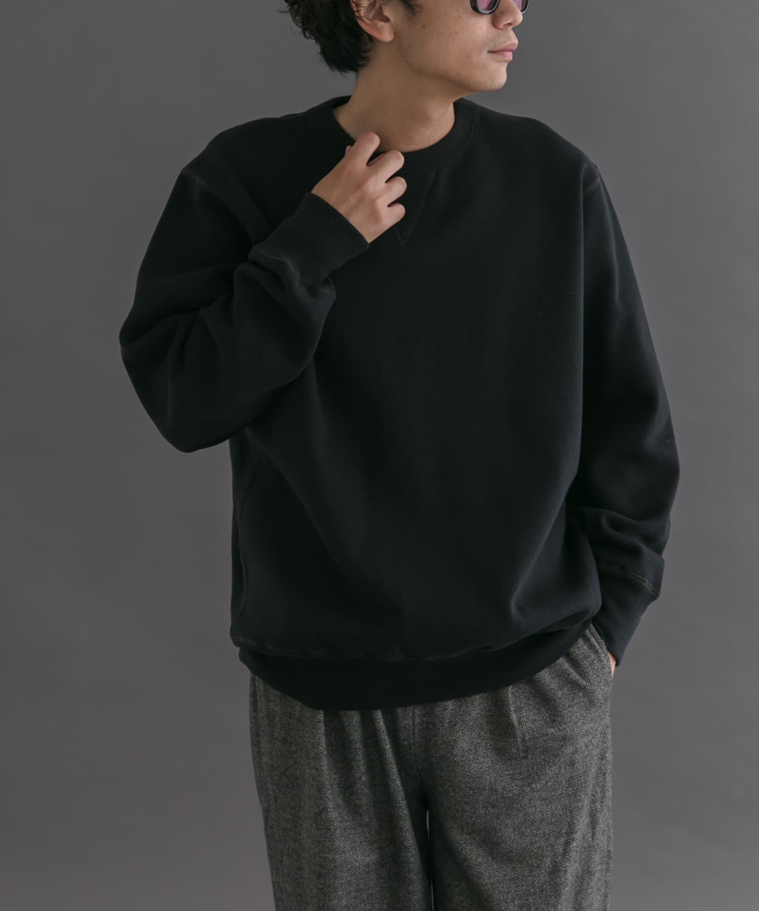 URBAN RESEARCH DOORS「FORK&SPOON　リサイクルコットン裏毛クルーネックスウェット」|スウェット・ジャージ|