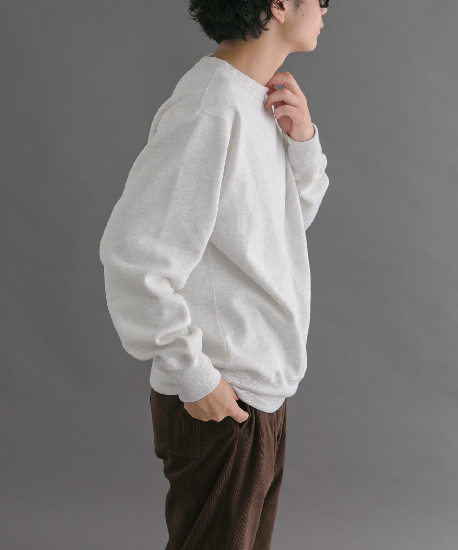 URBAN RESEARCH DOORS「FORK&SPOON　リサイクルコットン裏毛クルーネックスウェット」|スウェット・ジャージ|