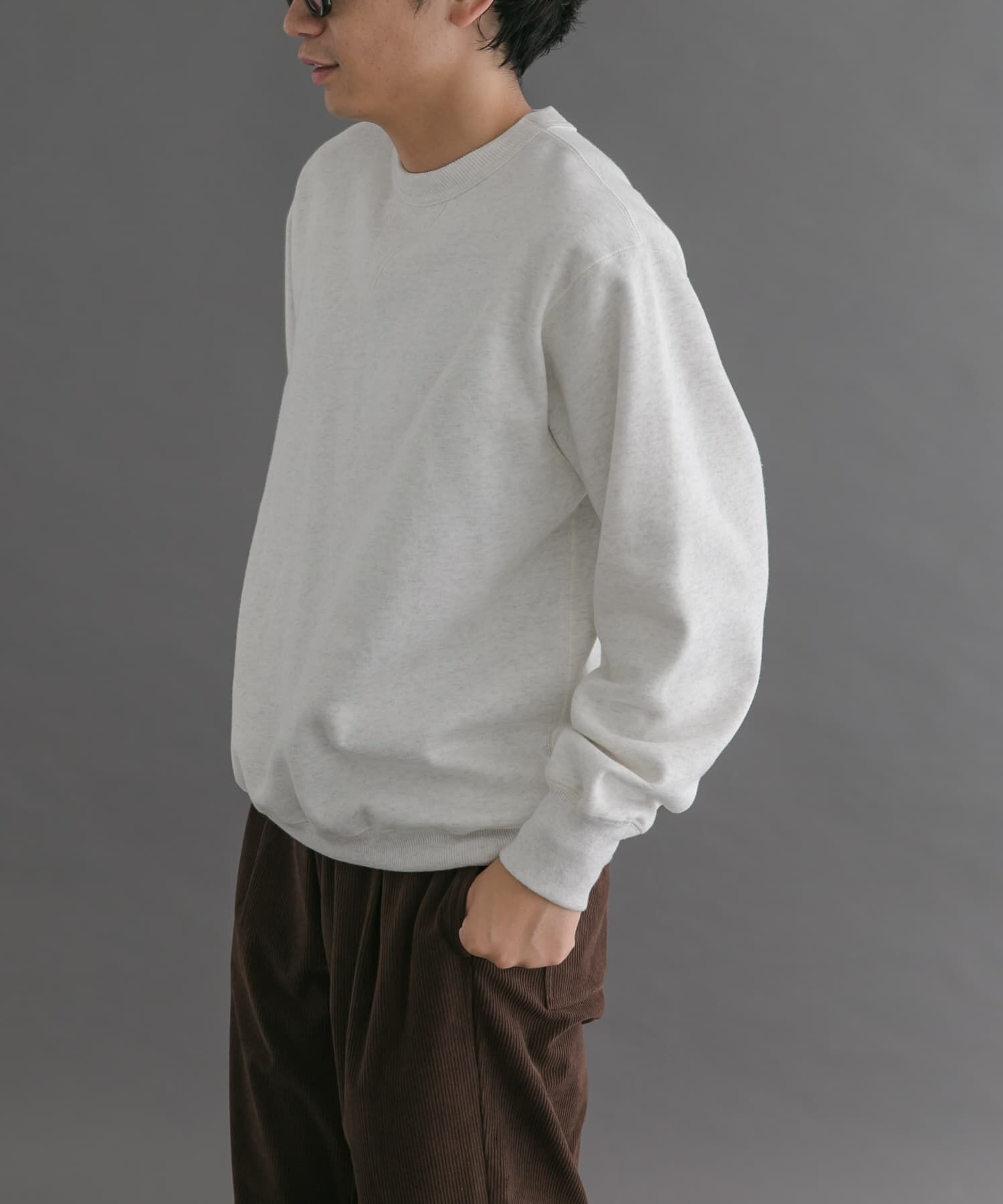 URBAN RESEARCH DOORS「FORK&SPOON　リサイクルコットン裏毛クルーネックスウェット」|スウェット・ジャージ|