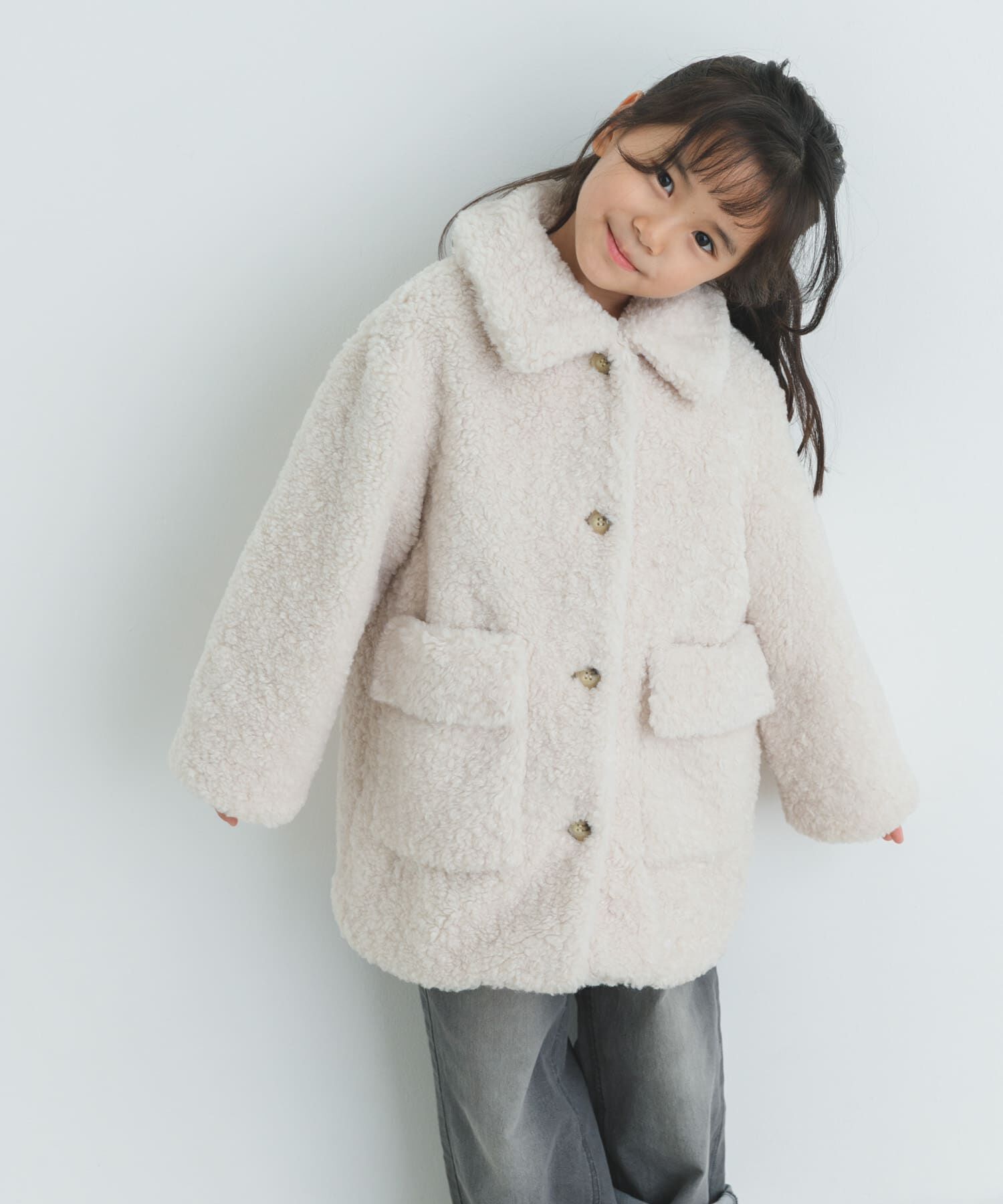 URBAN RESEARCH DOORS「『WEB/一部店舗限定サイズ』ボアコート(KIDS)」|その他|アイボリー