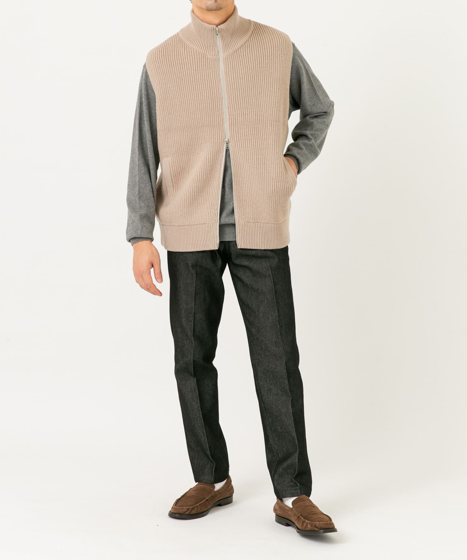 URBAN RESEARCH ROSSO「ドライバーズニットベスト」|ベスト・ジレ|