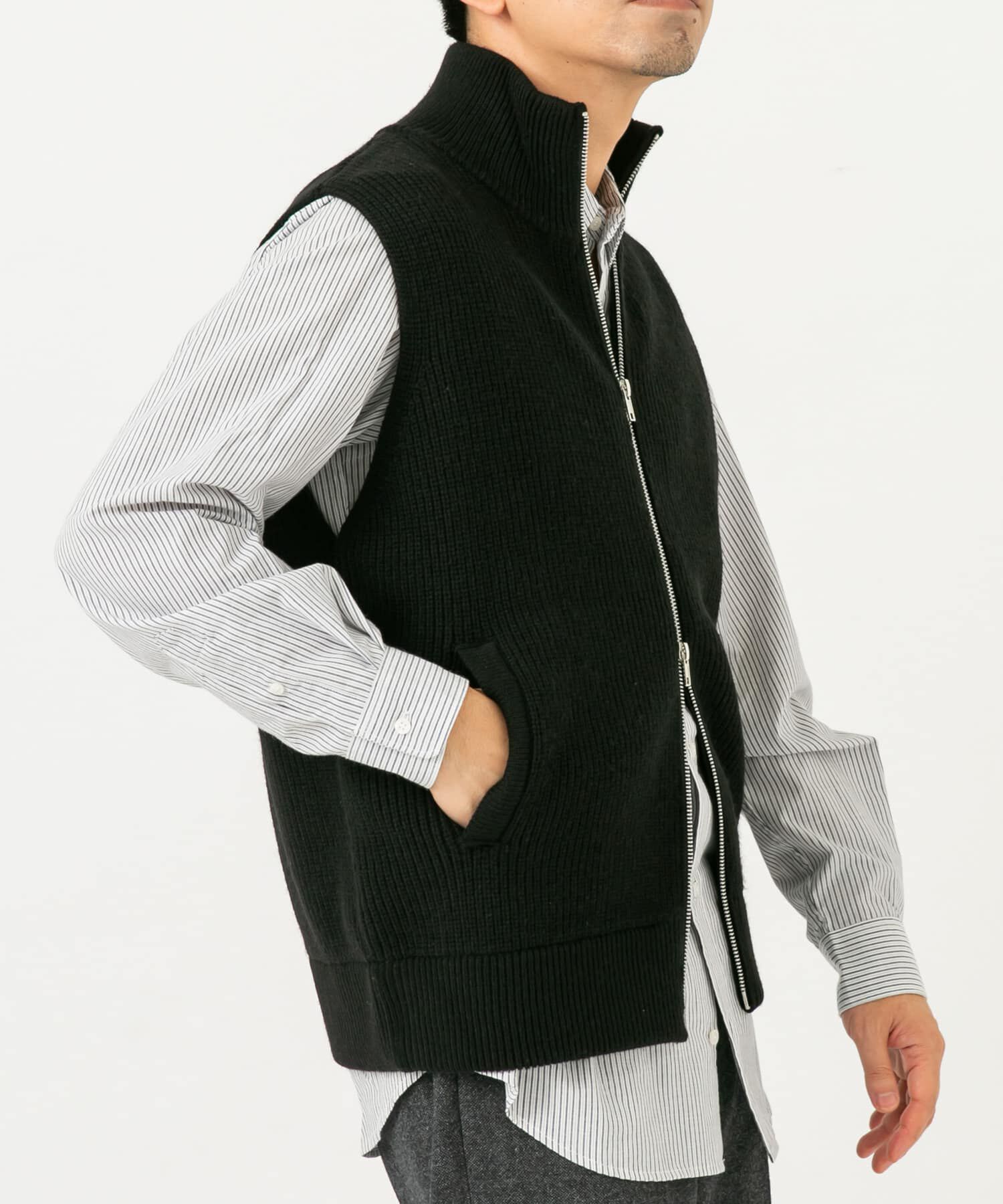 URBAN RESEARCH ROSSO「ドライバーズニットベスト」|ベスト・ジレ|