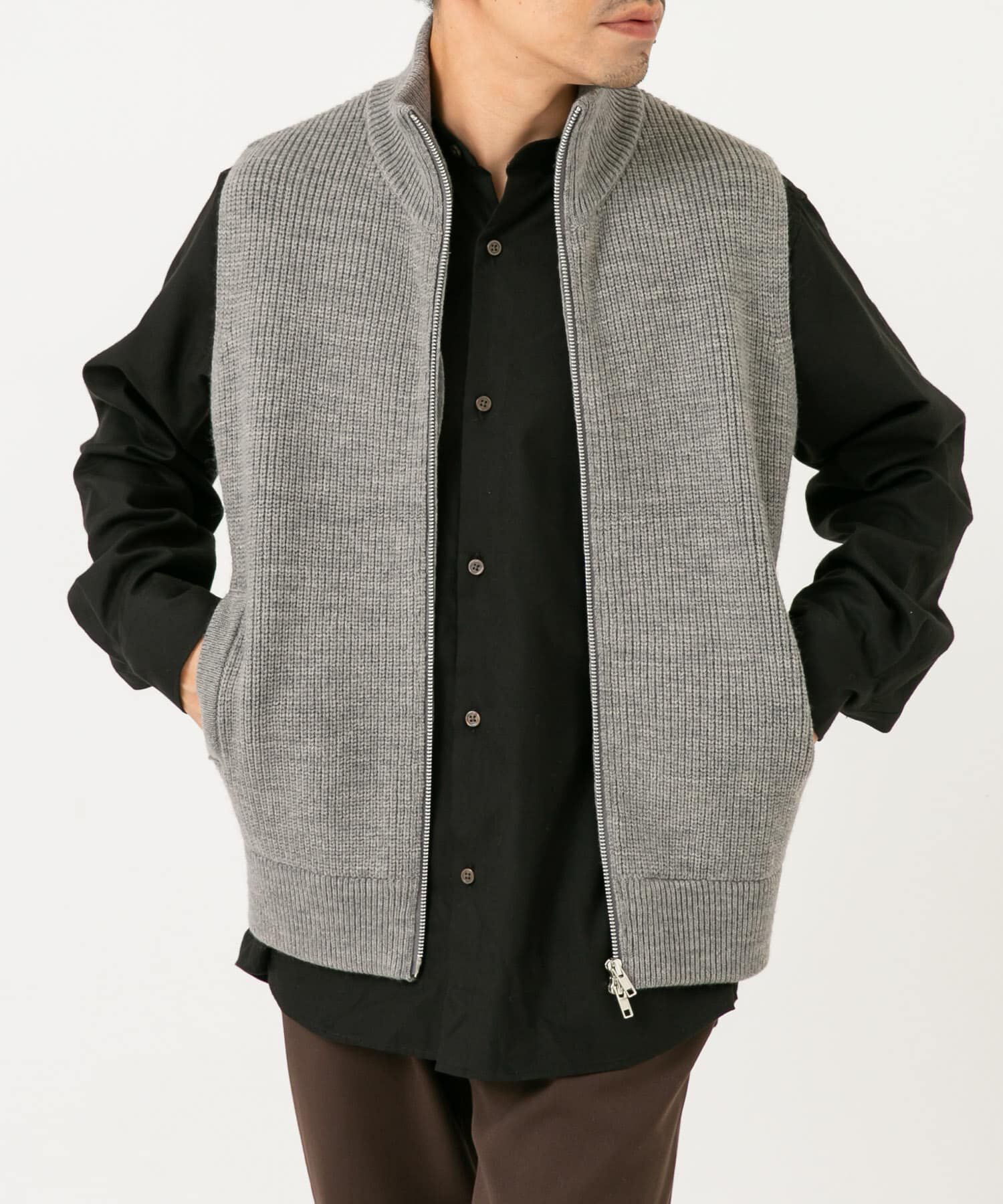 URBAN RESEARCH ROSSO「ドライバーズニットベスト」|ベスト・ジレ|