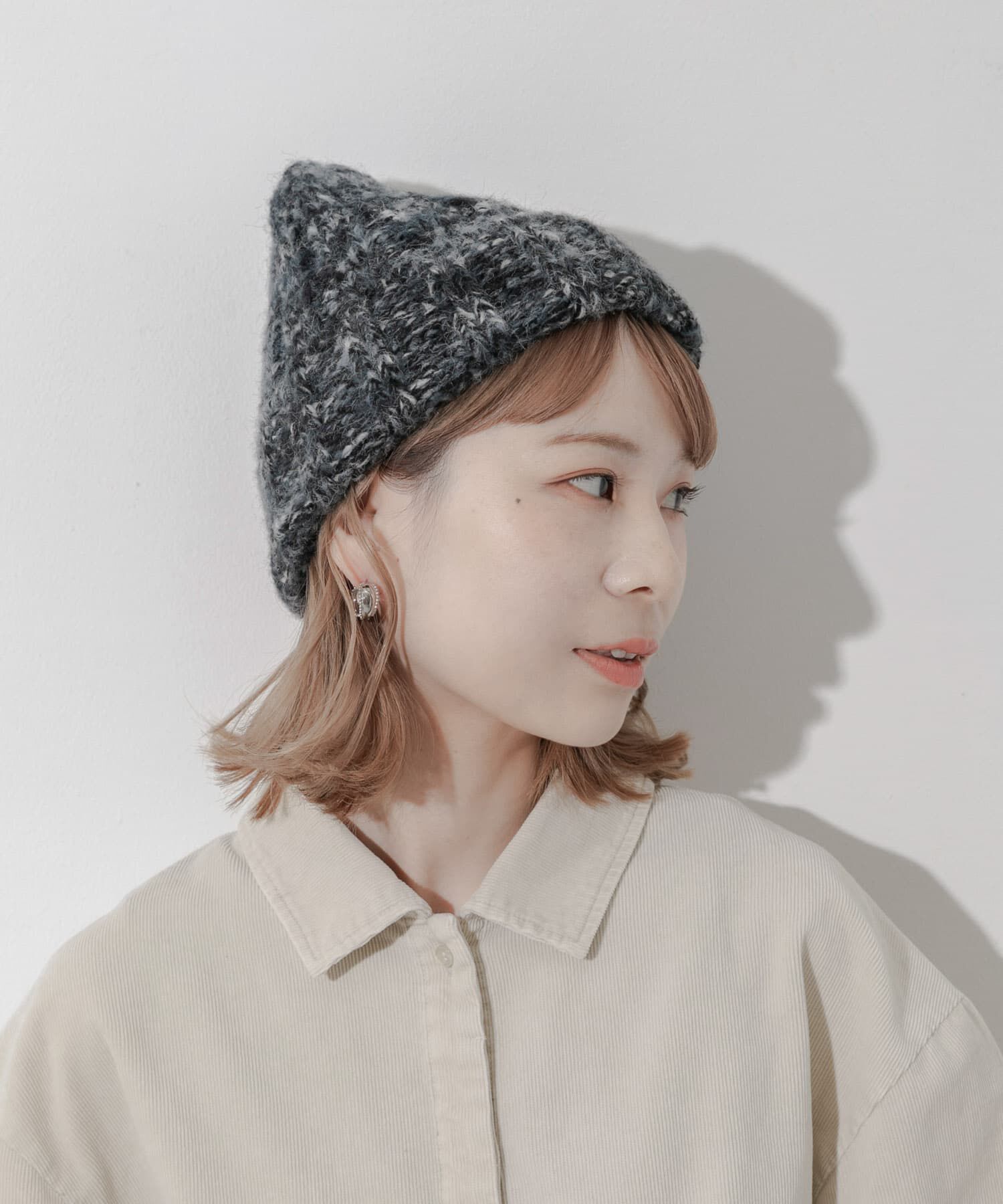 SMELLY「カラーミックスニットワッチ」|ニット帽|