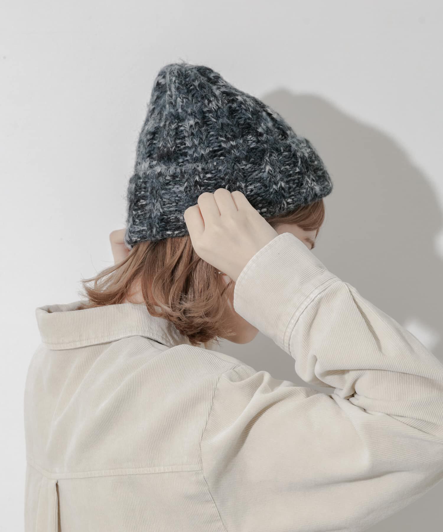 SMELLY「カラーミックスニットワッチ」|ニット帽|