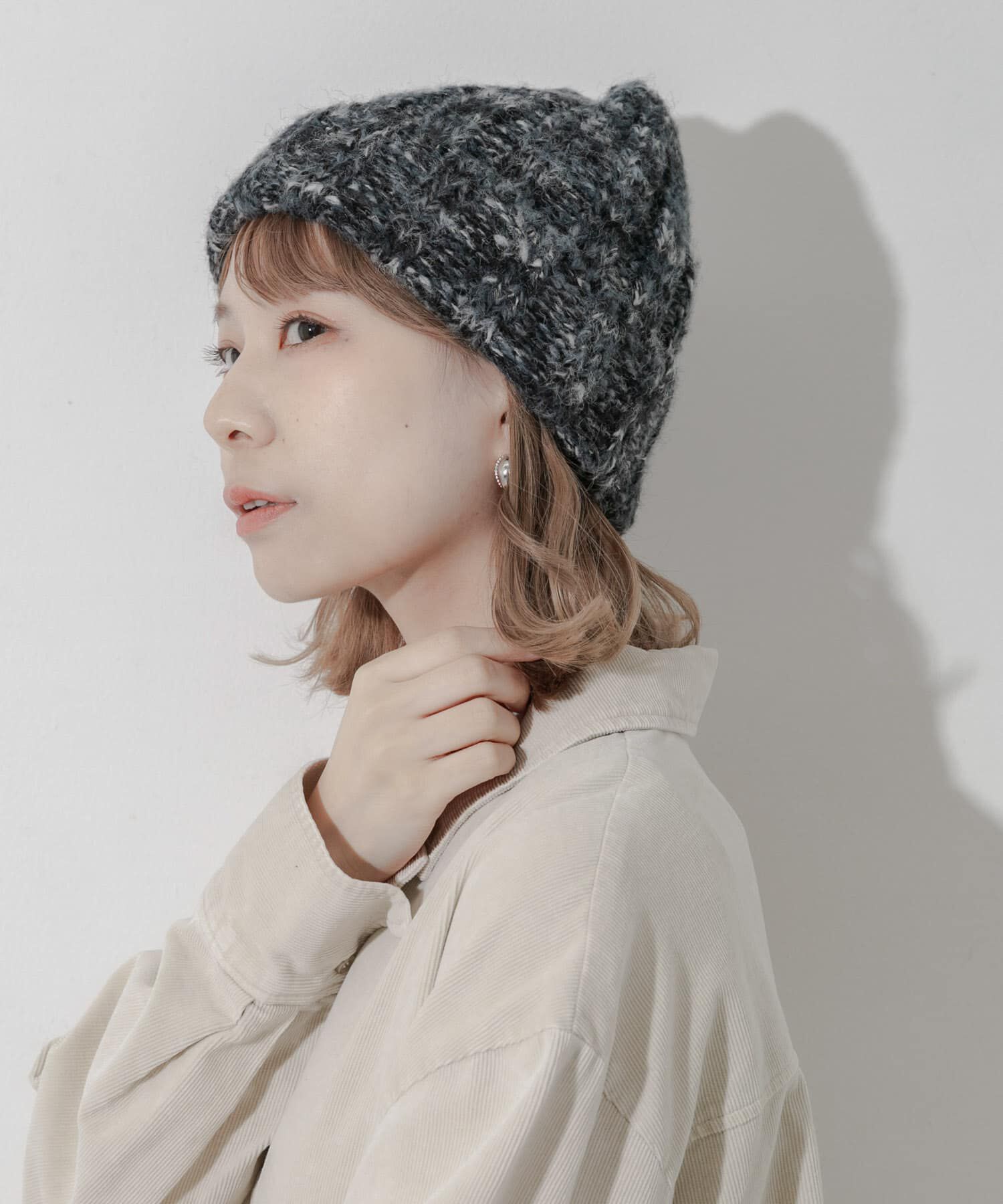 SMELLY「カラーミックスニットワッチ」|ニット帽|