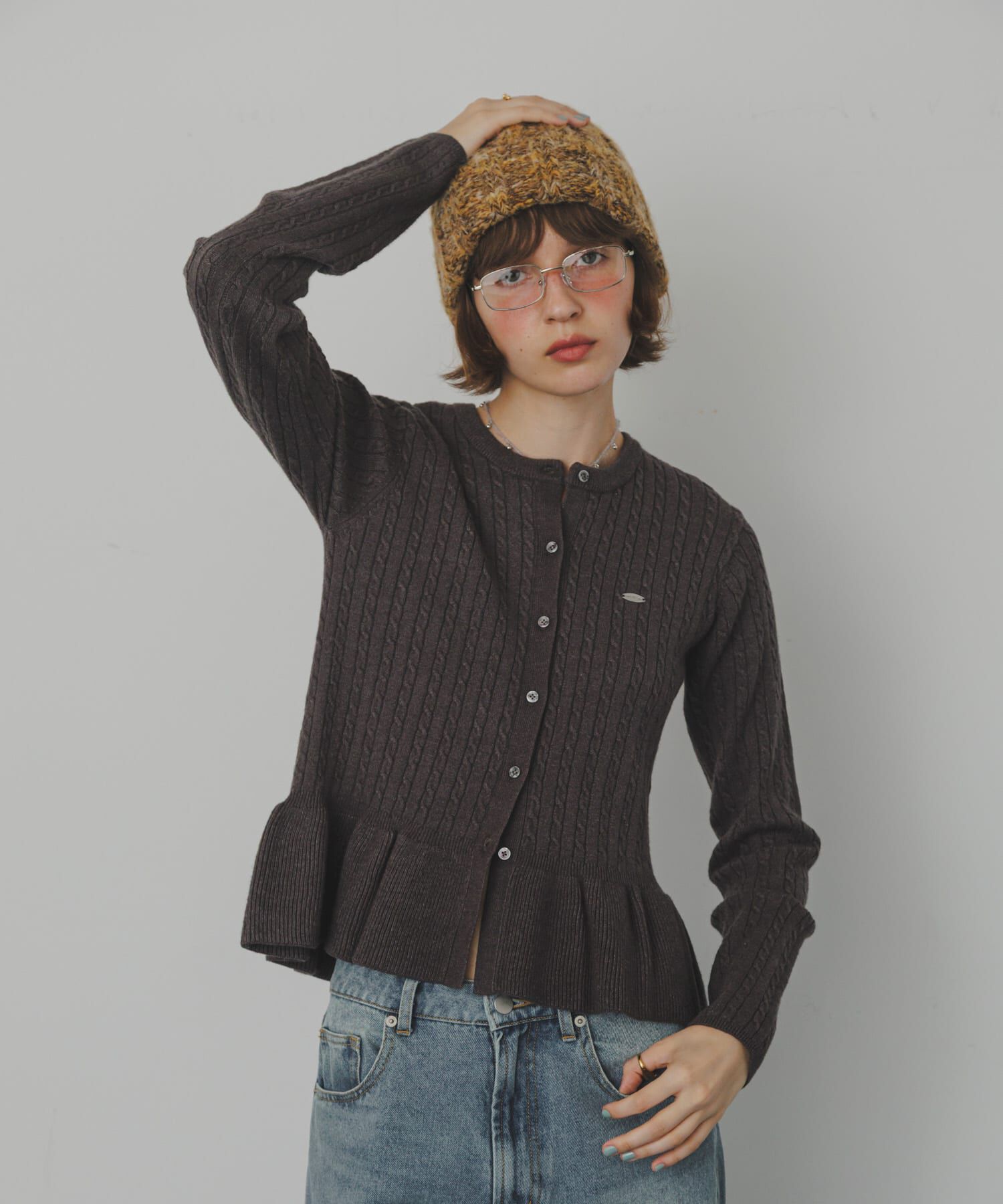 SMELLY「カラーミックスニットワッチ」|ニット帽|