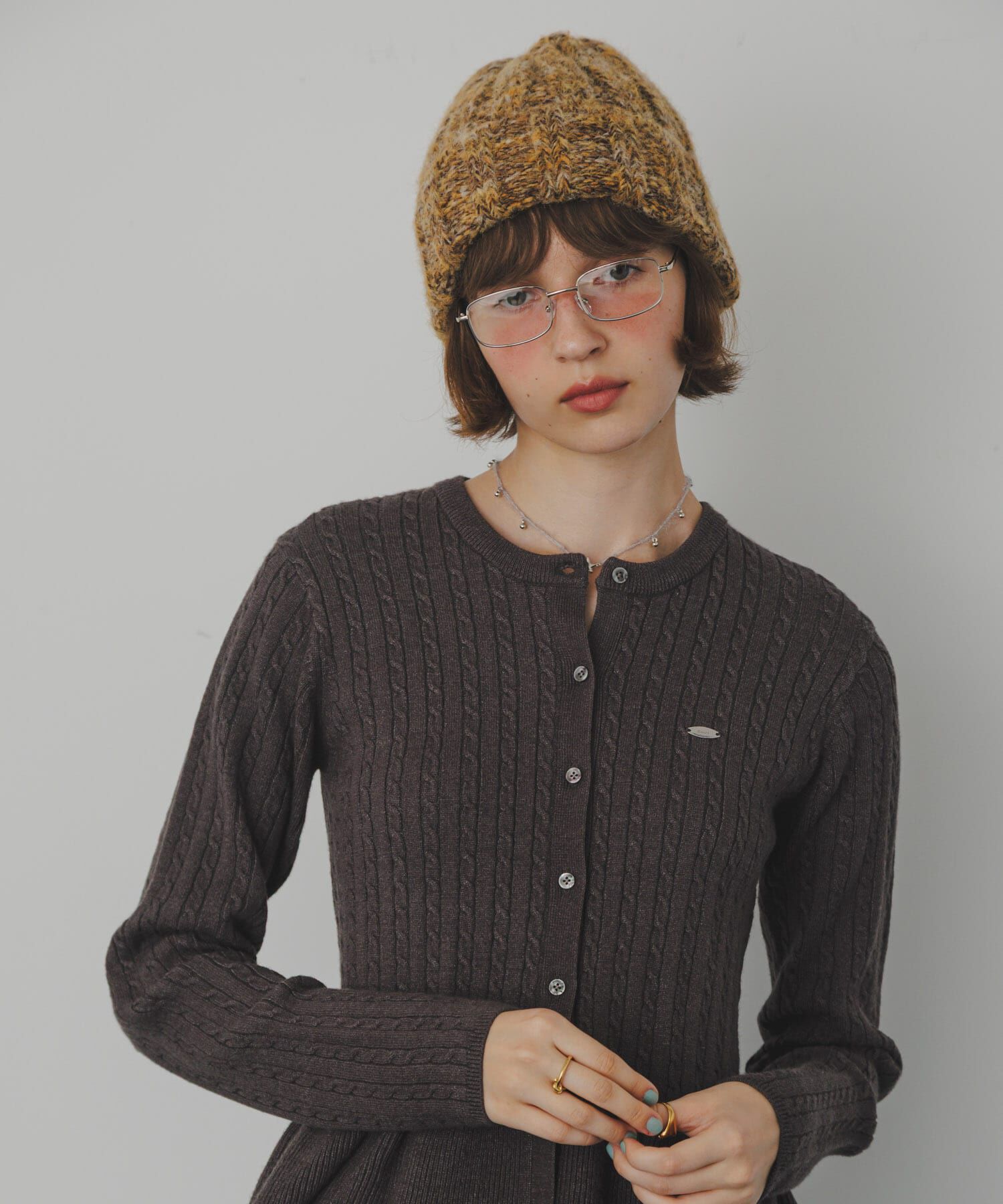 SMELLY「カラーミックスニットワッチ」|ニット帽|