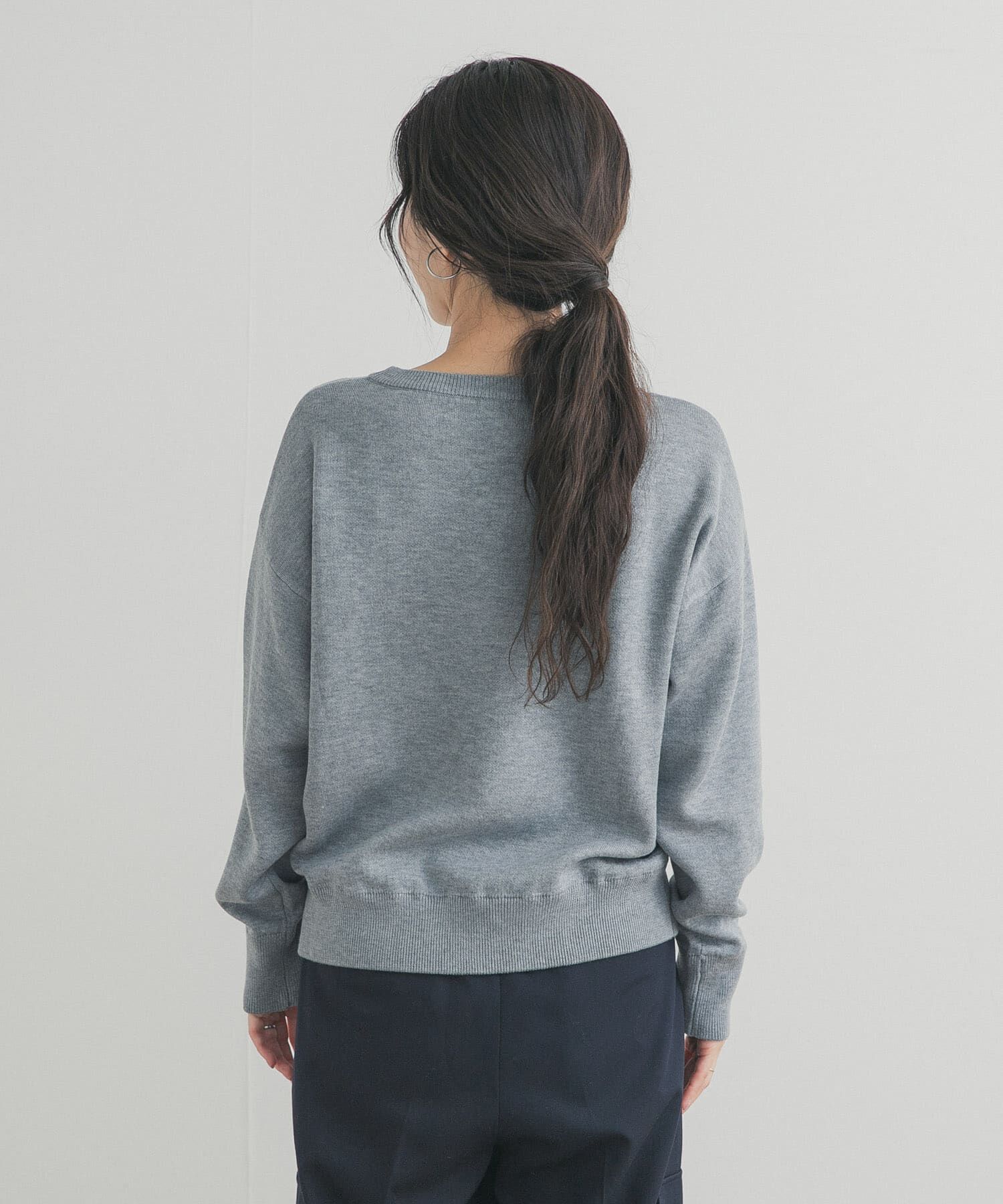 URBAN RESEARCH DOORS「Wフェイスボートネックニット」|ニット・セーター|