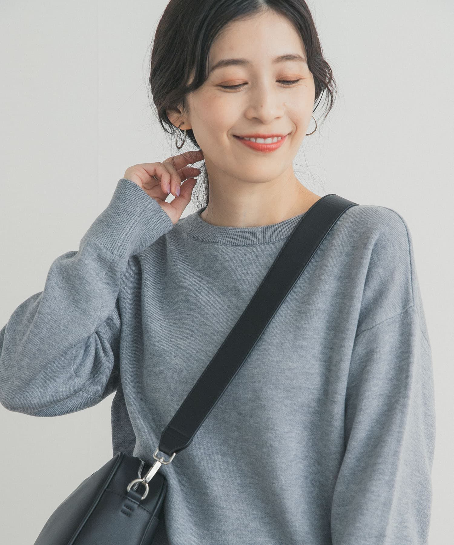 URBAN RESEARCH DOORS「Wフェイスボートネックニット」|ニット・セーター|