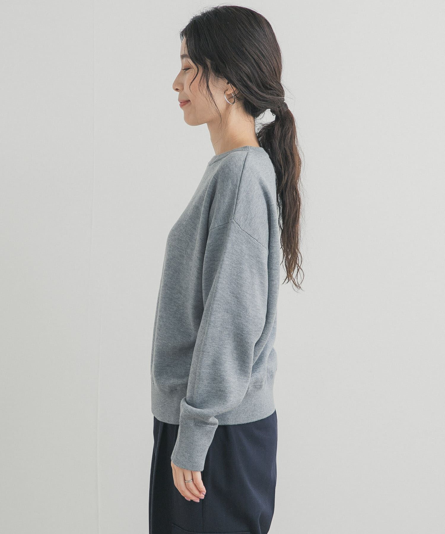 URBAN RESEARCH DOORS「Wフェイスボートネックニット」|ニット・セーター|