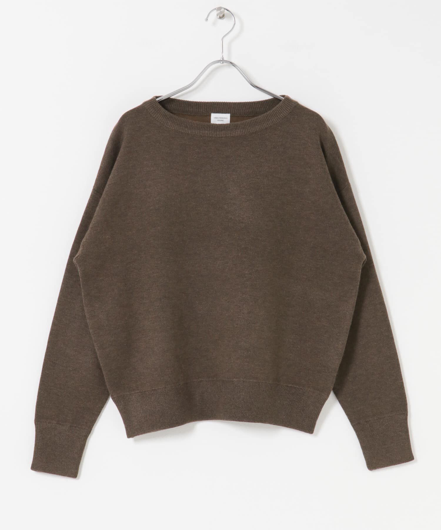 URBAN RESEARCH DOORS「Wフェイスボートネックニット」|ニット・セーター|