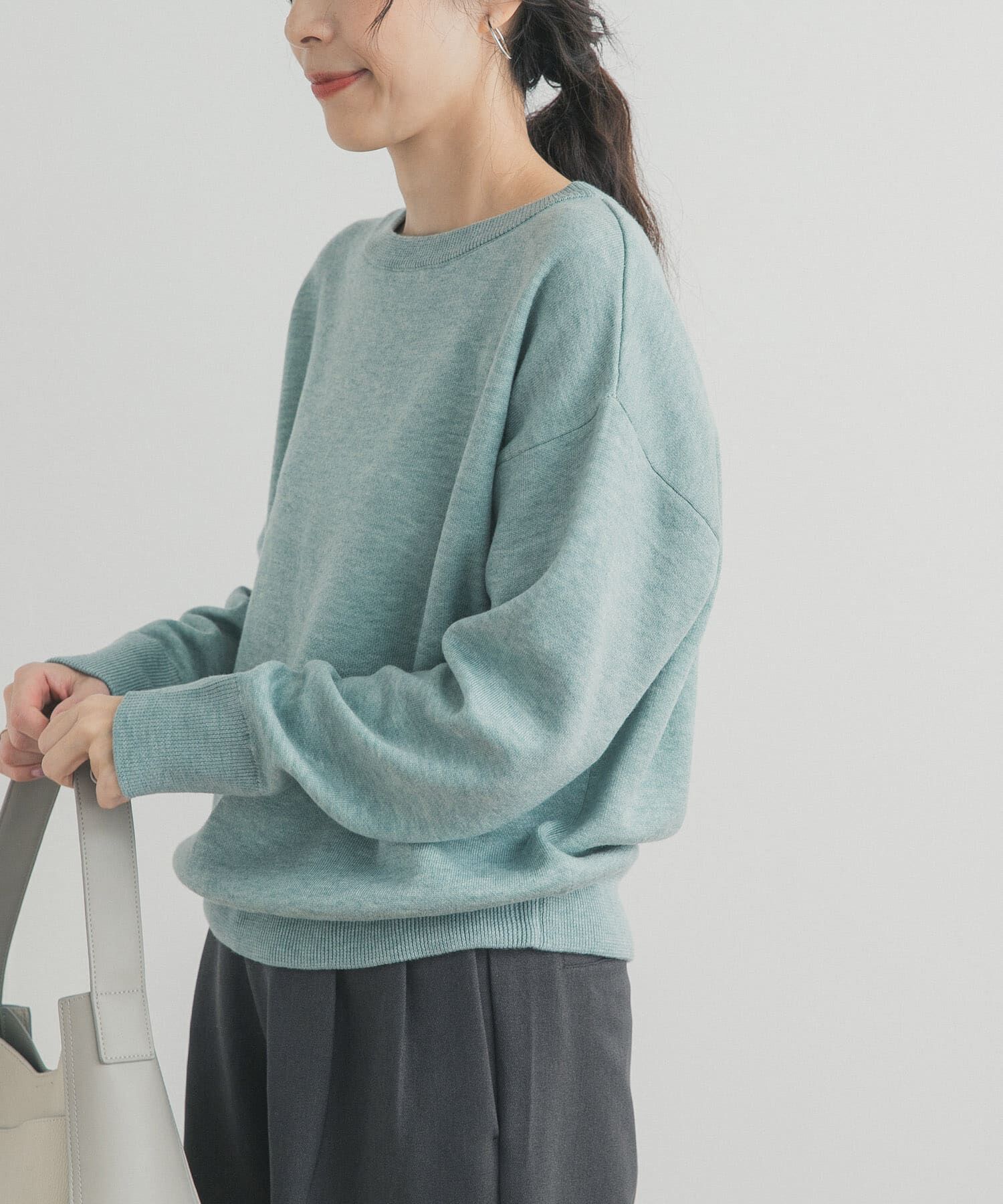 URBAN RESEARCH DOORS「Wフェイスボートネックニット」|ニット・セーター|