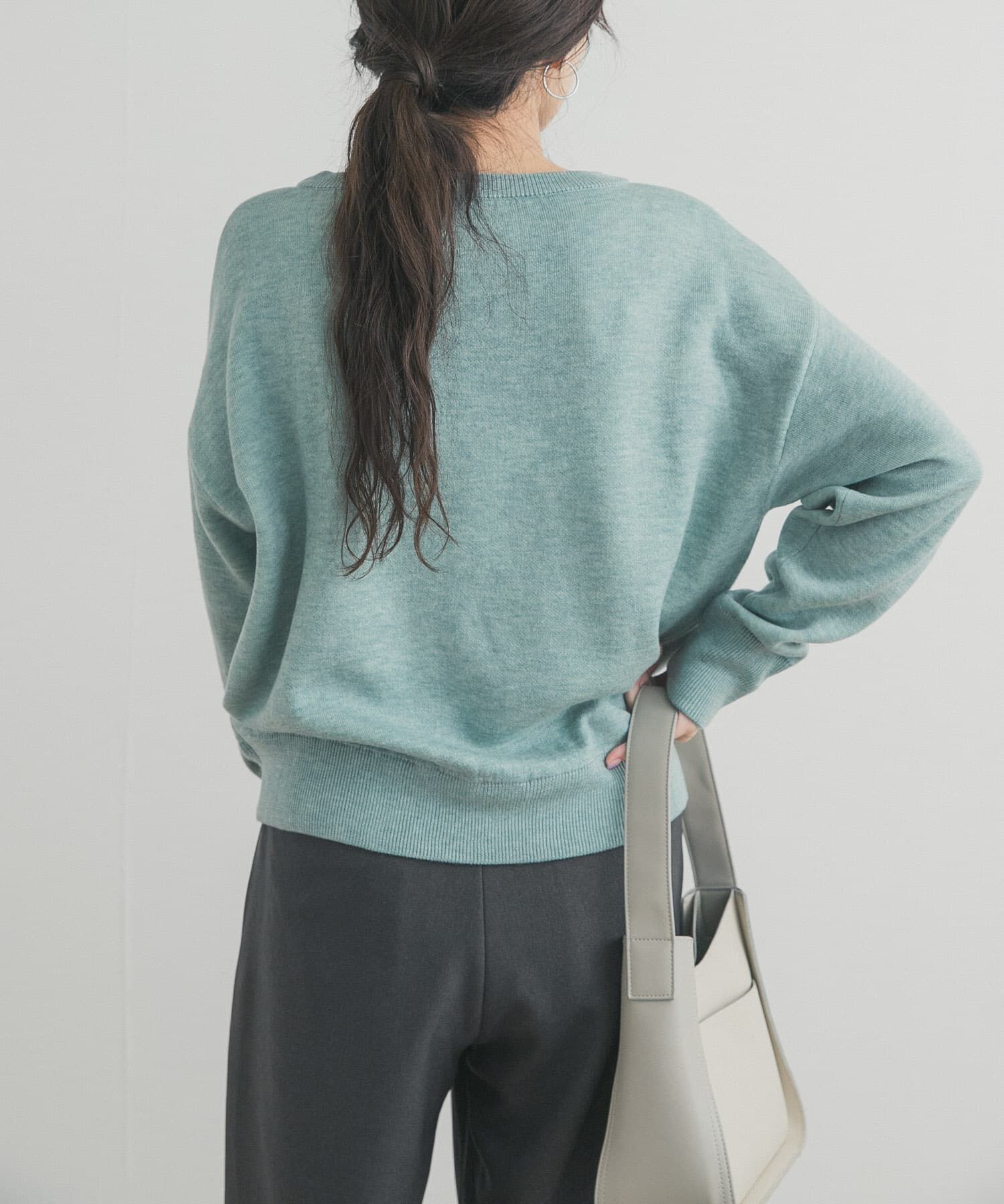 URBAN RESEARCH DOORS「Wフェイスボートネックニット」|ニット・セーター|