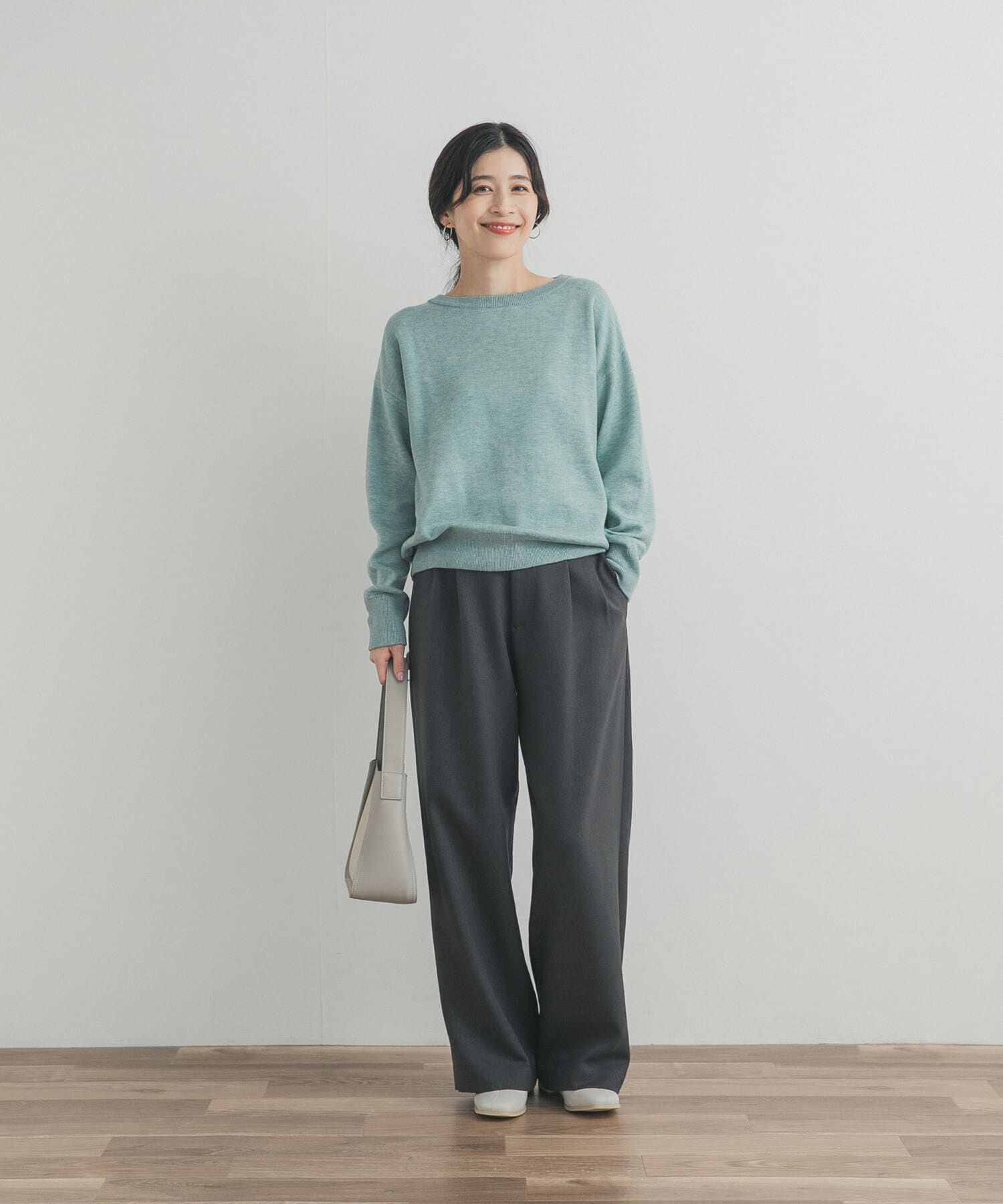 URBAN RESEARCH DOORS「Wフェイスボートネックニット」|ニット・セーター|