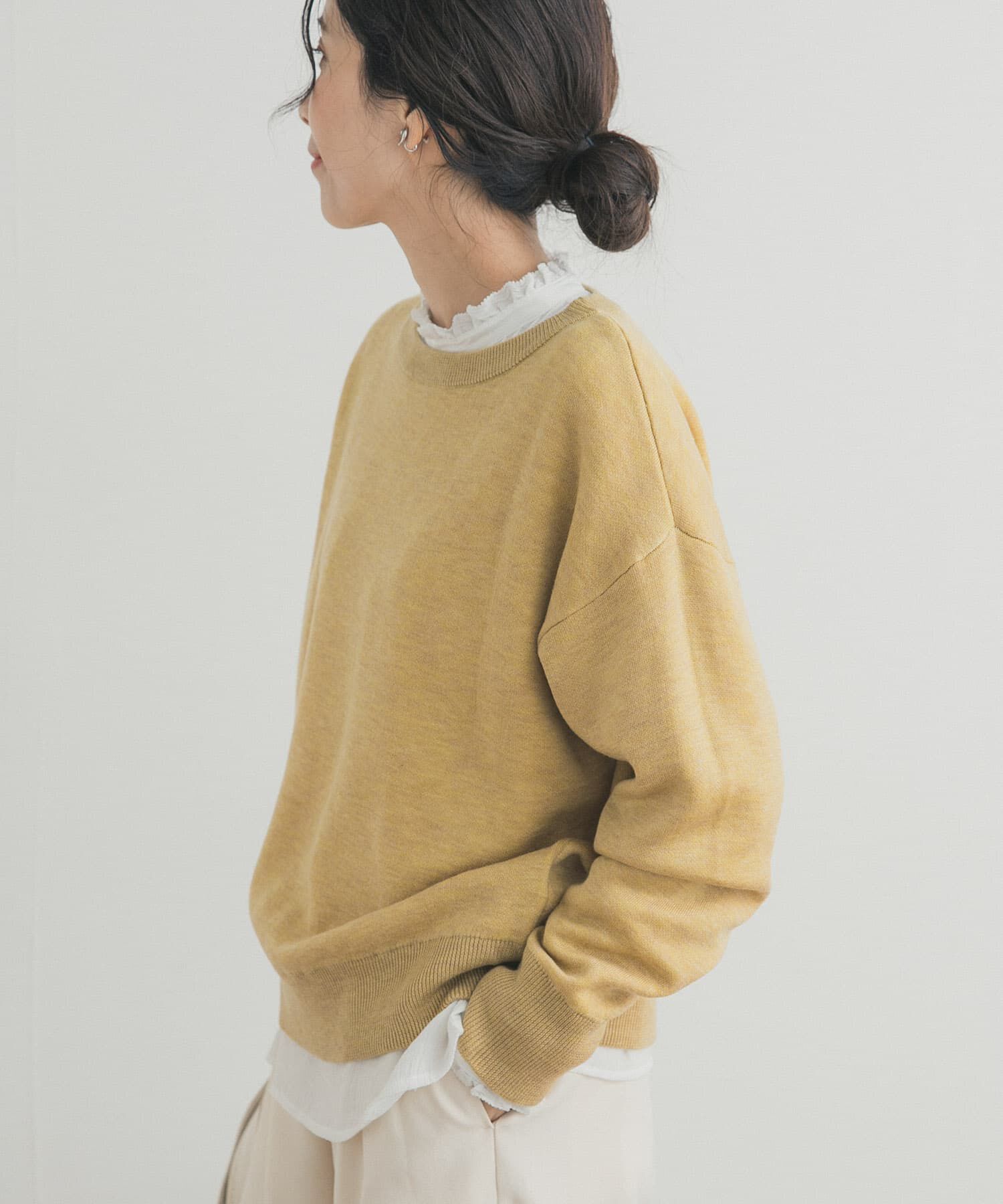 URBAN RESEARCH DOORS「Wフェイスボートネックニット」|ニット・セーター|