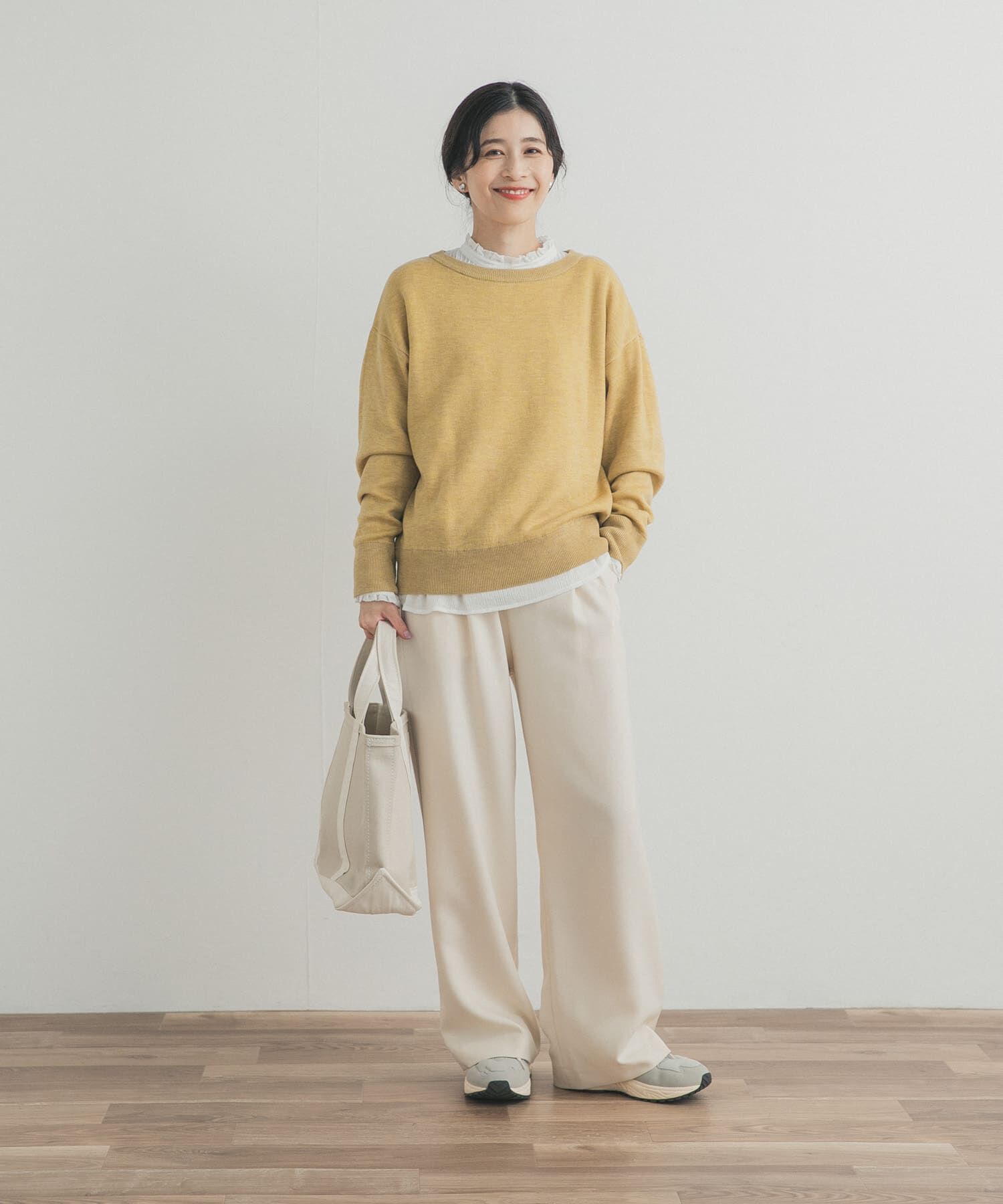 URBAN RESEARCH DOORS「Wフェイスボートネックニット」|ニット・セーター|