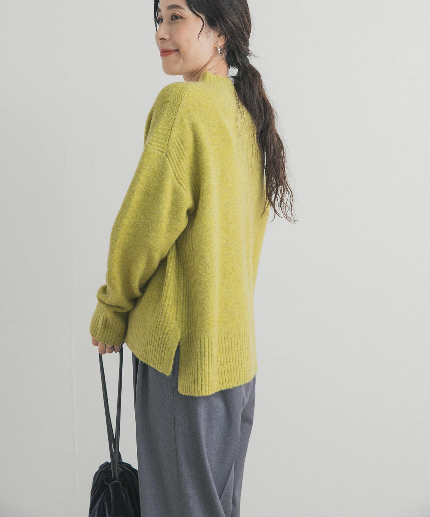 URBAN RESEARCH DOORS「ハイネックサイドスリットニット」|ニット・セーター|