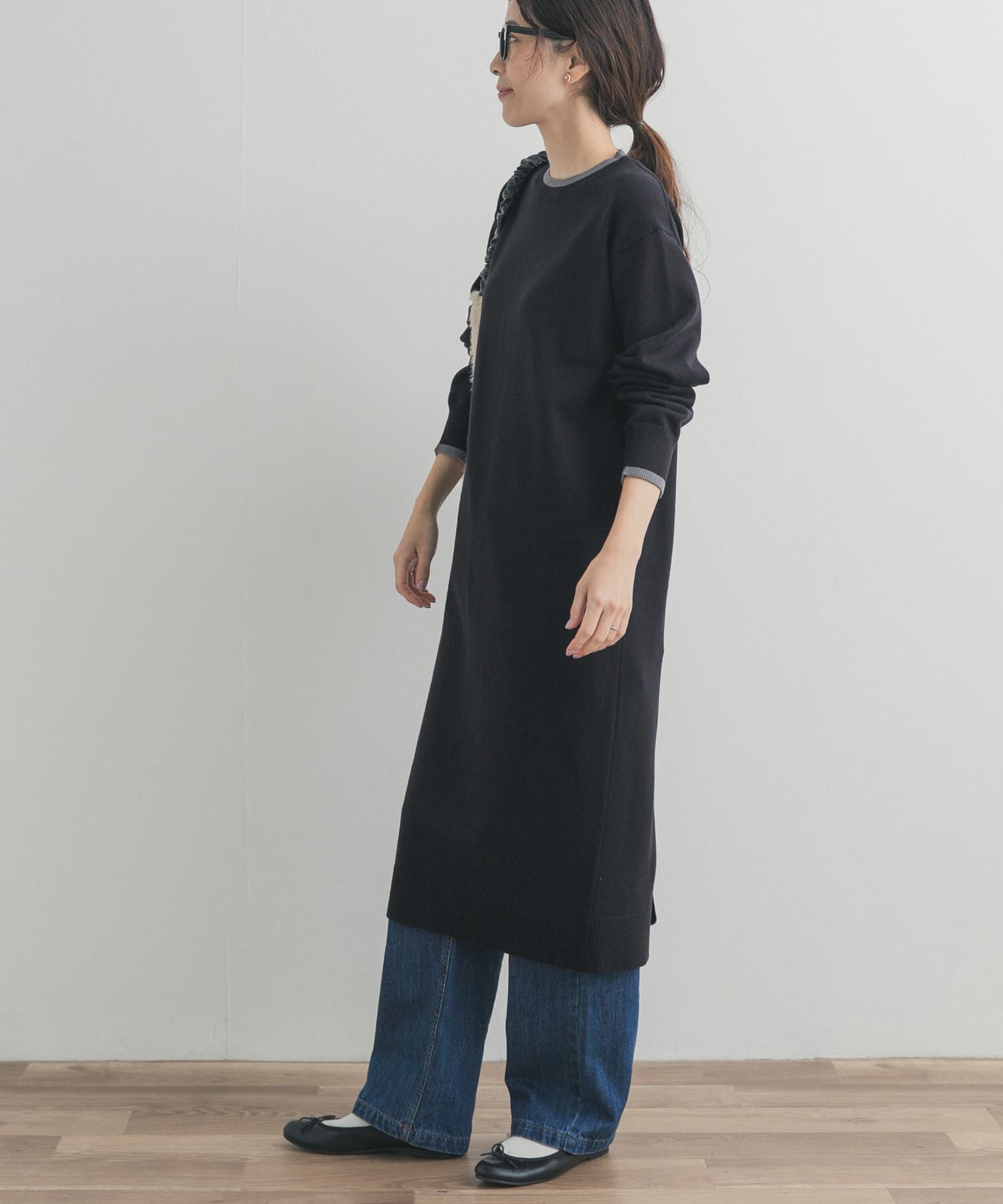 URBAN RESEARCH DOORS「バイカラーKNITワンピース」|ワンピース|