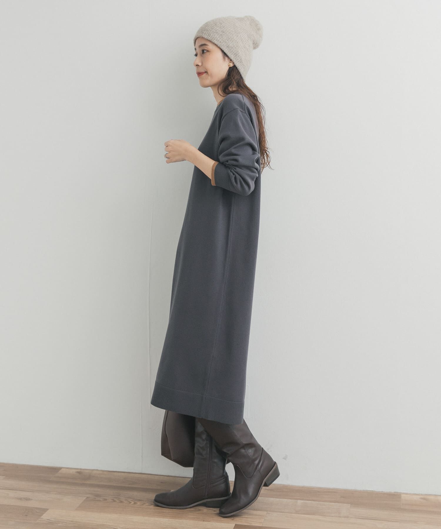 URBAN RESEARCH DOORS「バイカラーKNITワンピース」|ワンピース|