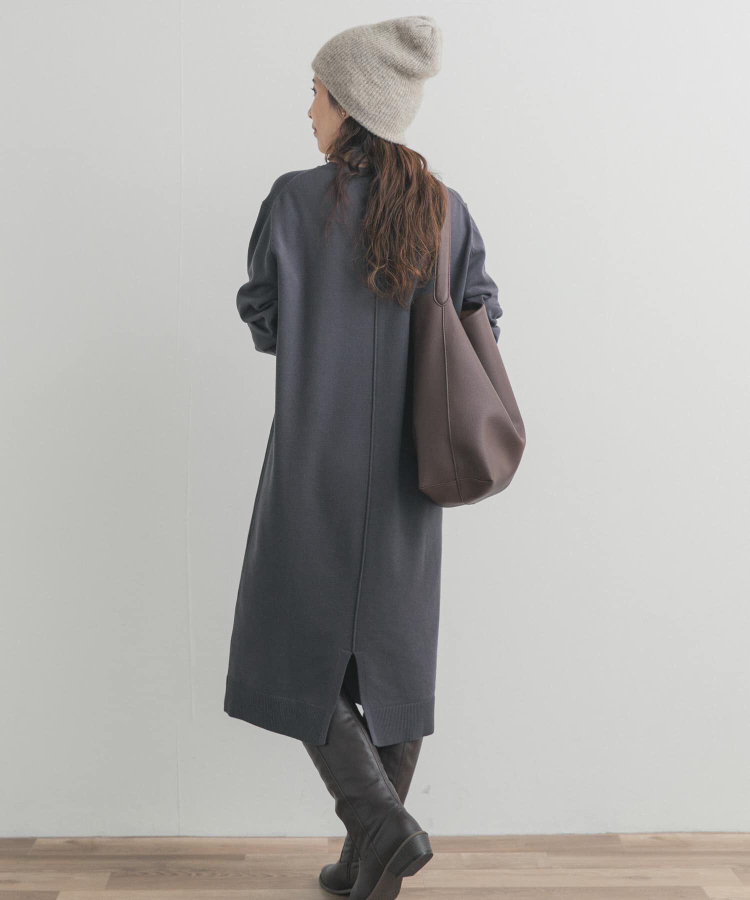 URBAN RESEARCH DOORS「バイカラーKNITワンピース」|ワンピース|