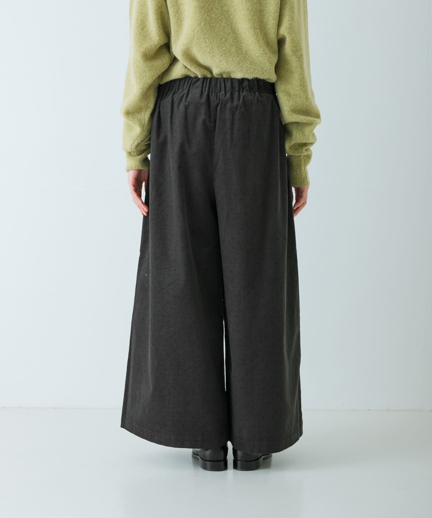 かぐれ「ドットコーデュロイワイドパンツ」|その他|