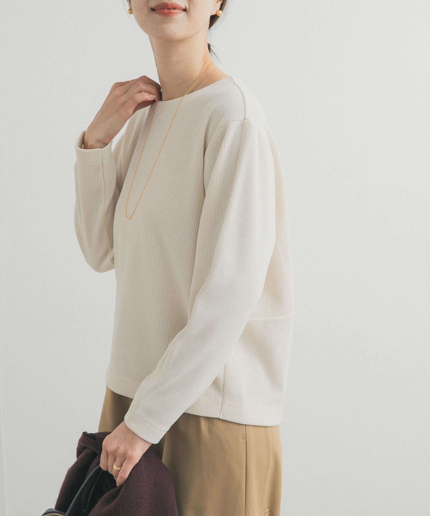 URBAN RESEARCH DOORS「Wフェイスモールコクーンプルオーバー」|Tシャツ・カットソー|