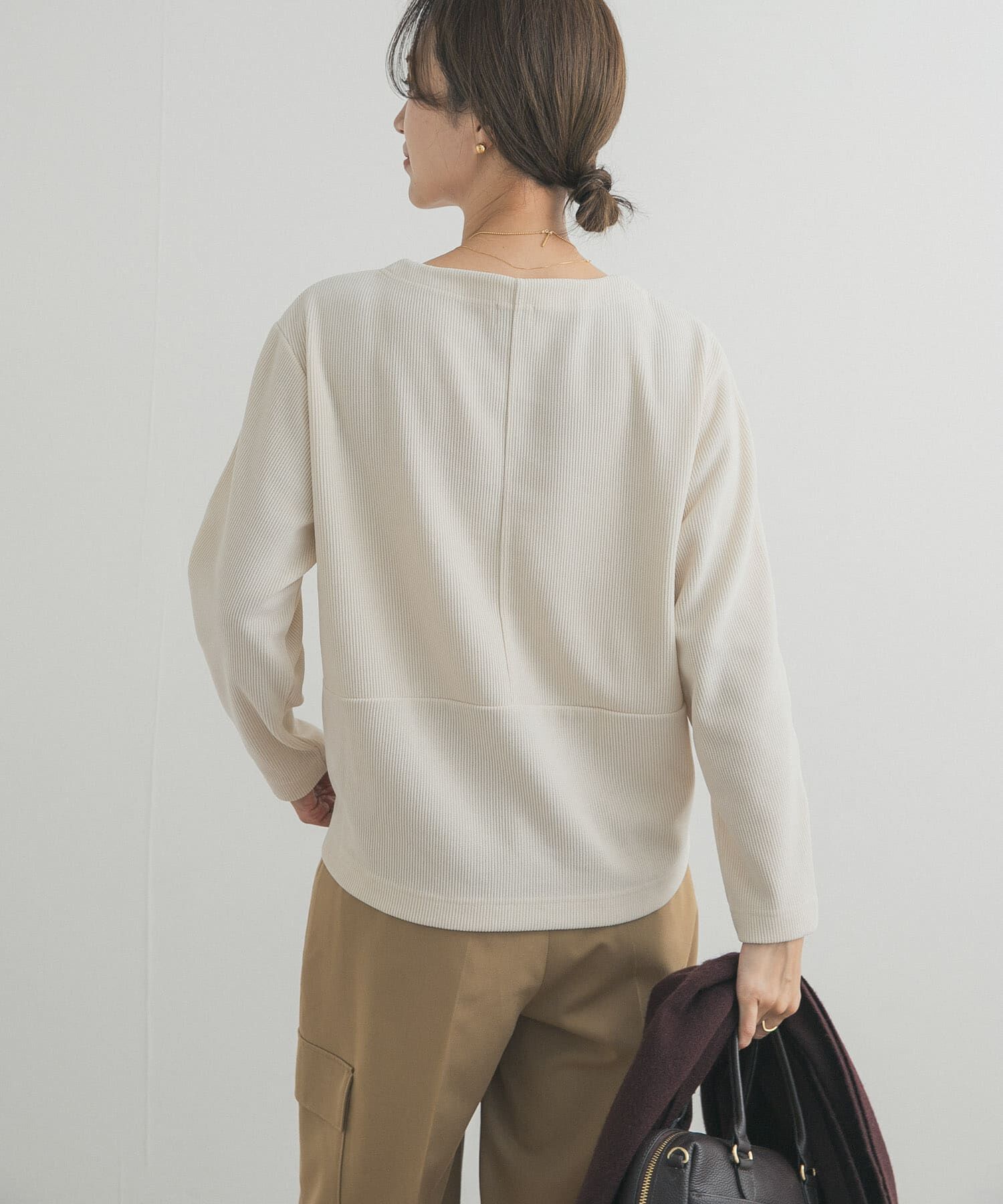 URBAN RESEARCH DOORS「Wフェイスモールコクーンプルオーバー」|Tシャツ・カットソー|