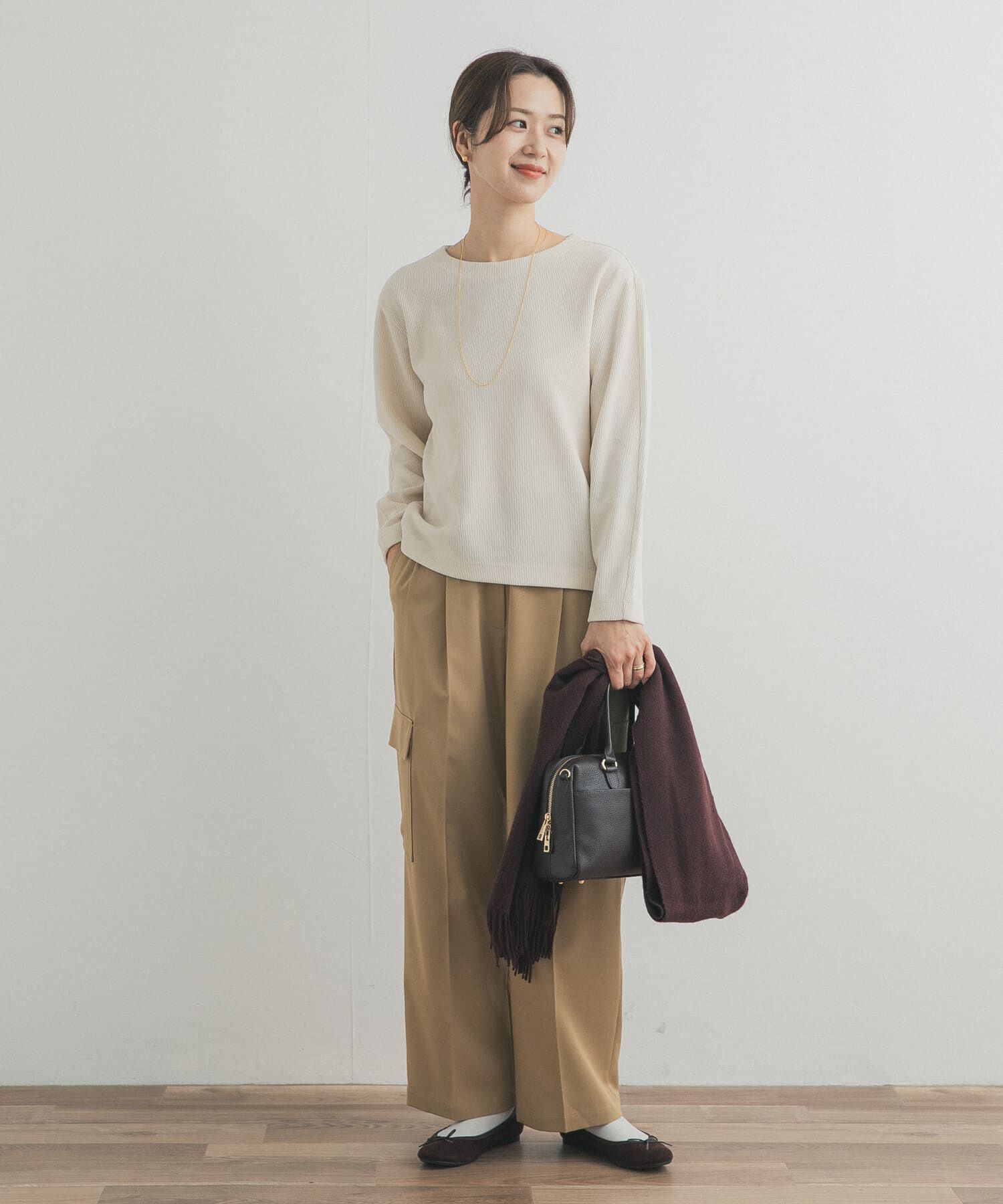 URBAN RESEARCH DOORS「Wフェイスモールコクーンプルオーバー」|Tシャツ・カットソー|