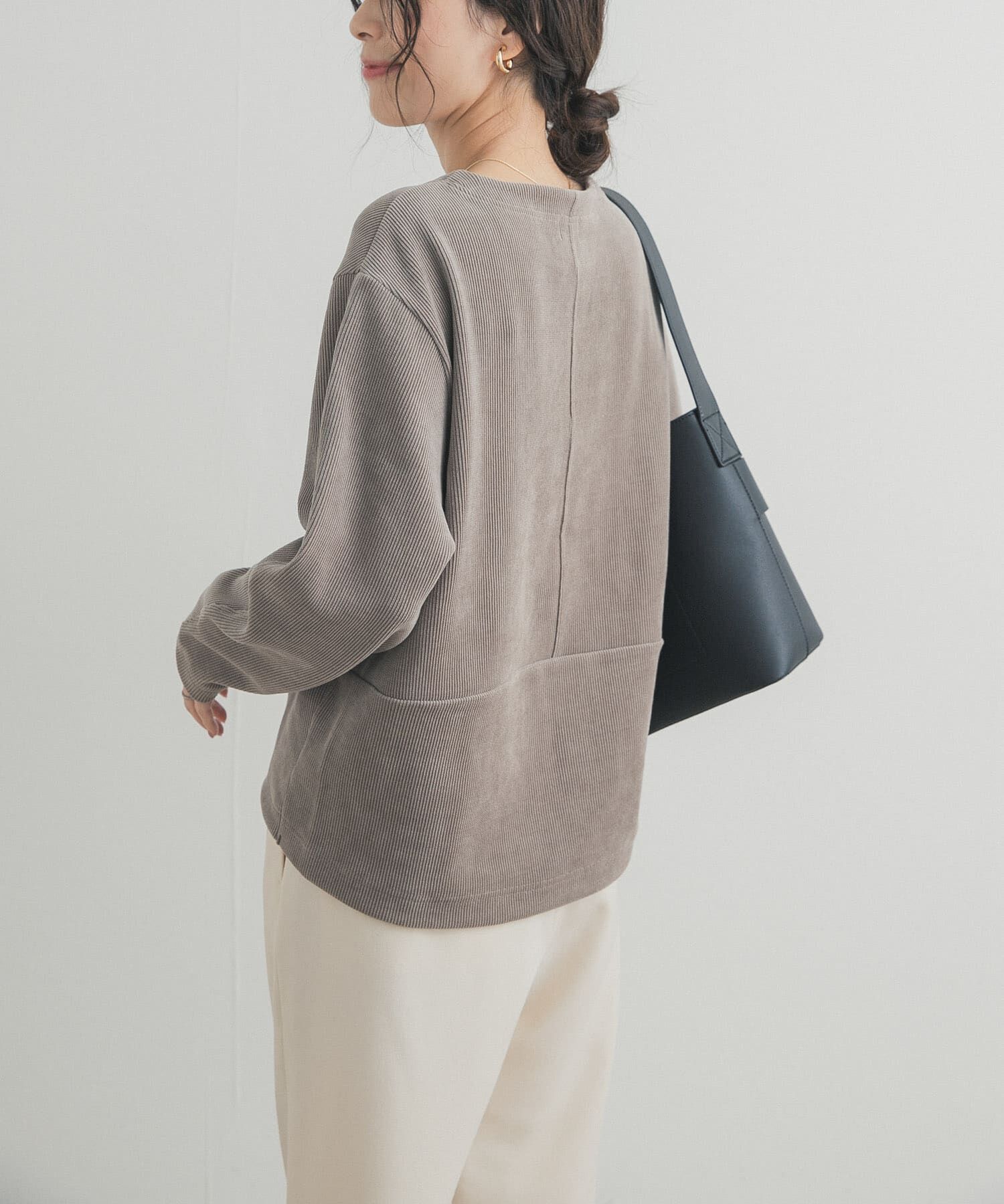 URBAN RESEARCH DOORS「Wフェイスモールコクーンプルオーバー」|Tシャツ・カットソー|