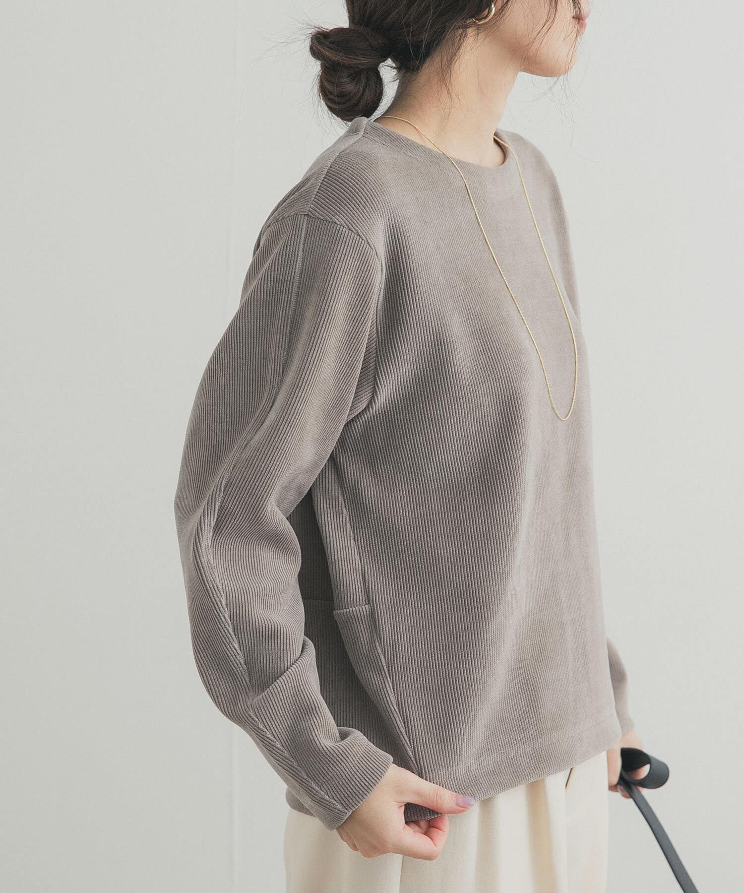 URBAN RESEARCH DOORS「Wフェイスモールコクーンプルオーバー」|Tシャツ・カットソー|