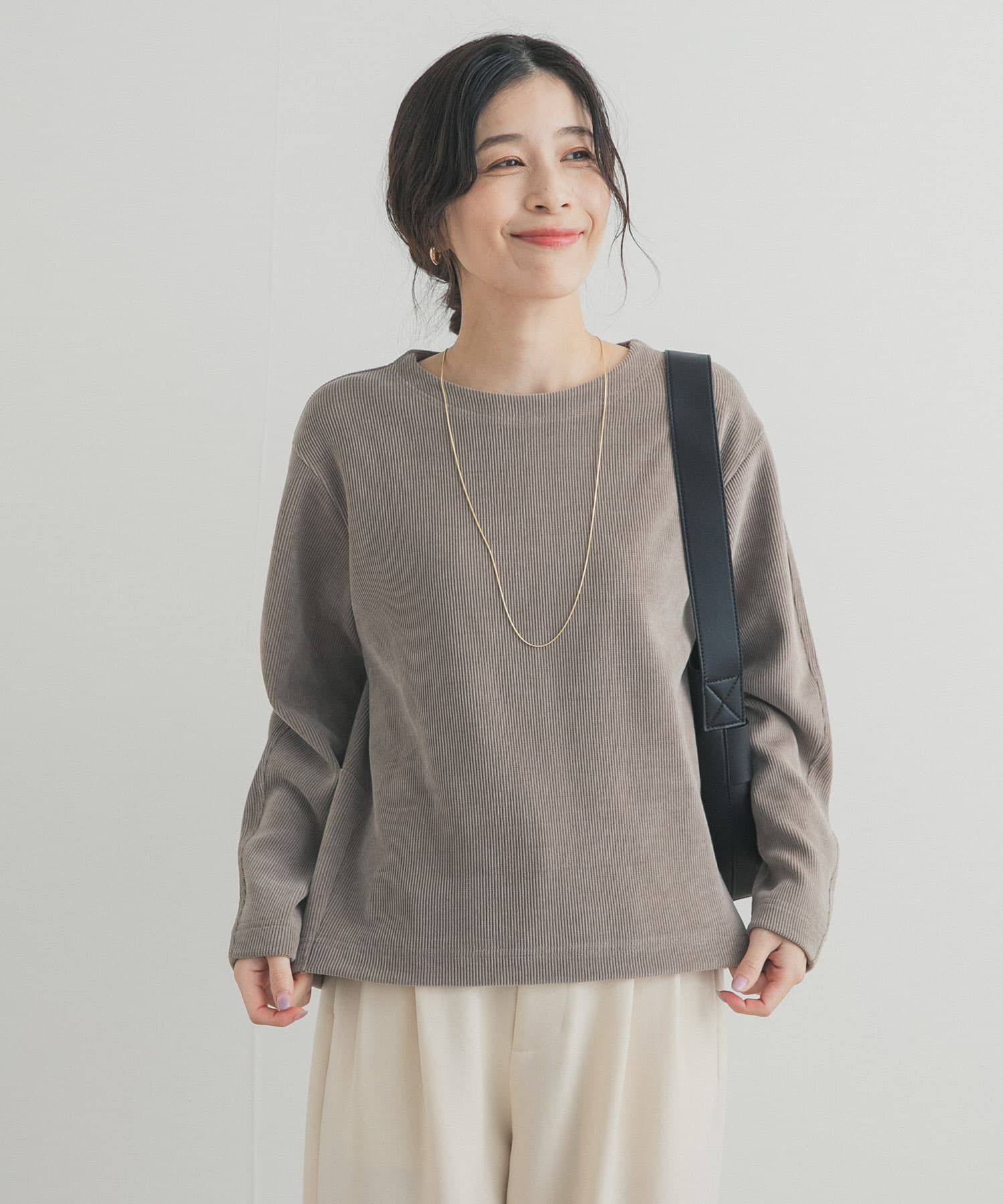 URBAN RESEARCH DOORS「Wフェイスモールコクーンプルオーバー」|Tシャツ・カットソー|