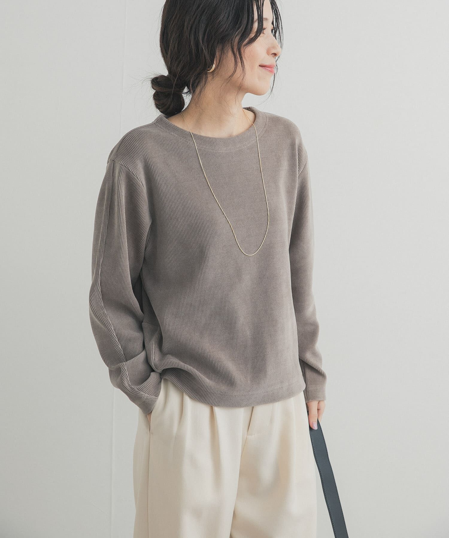 URBAN RESEARCH DOORS「Wフェイスモールコクーンプルオーバー」|Tシャツ・カットソー|