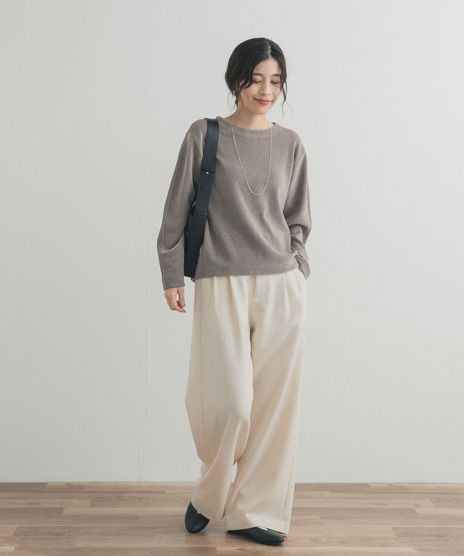 URBAN RESEARCH DOORS「Wフェイスモールコクーンプルオーバー」|Tシャツ・カットソー|