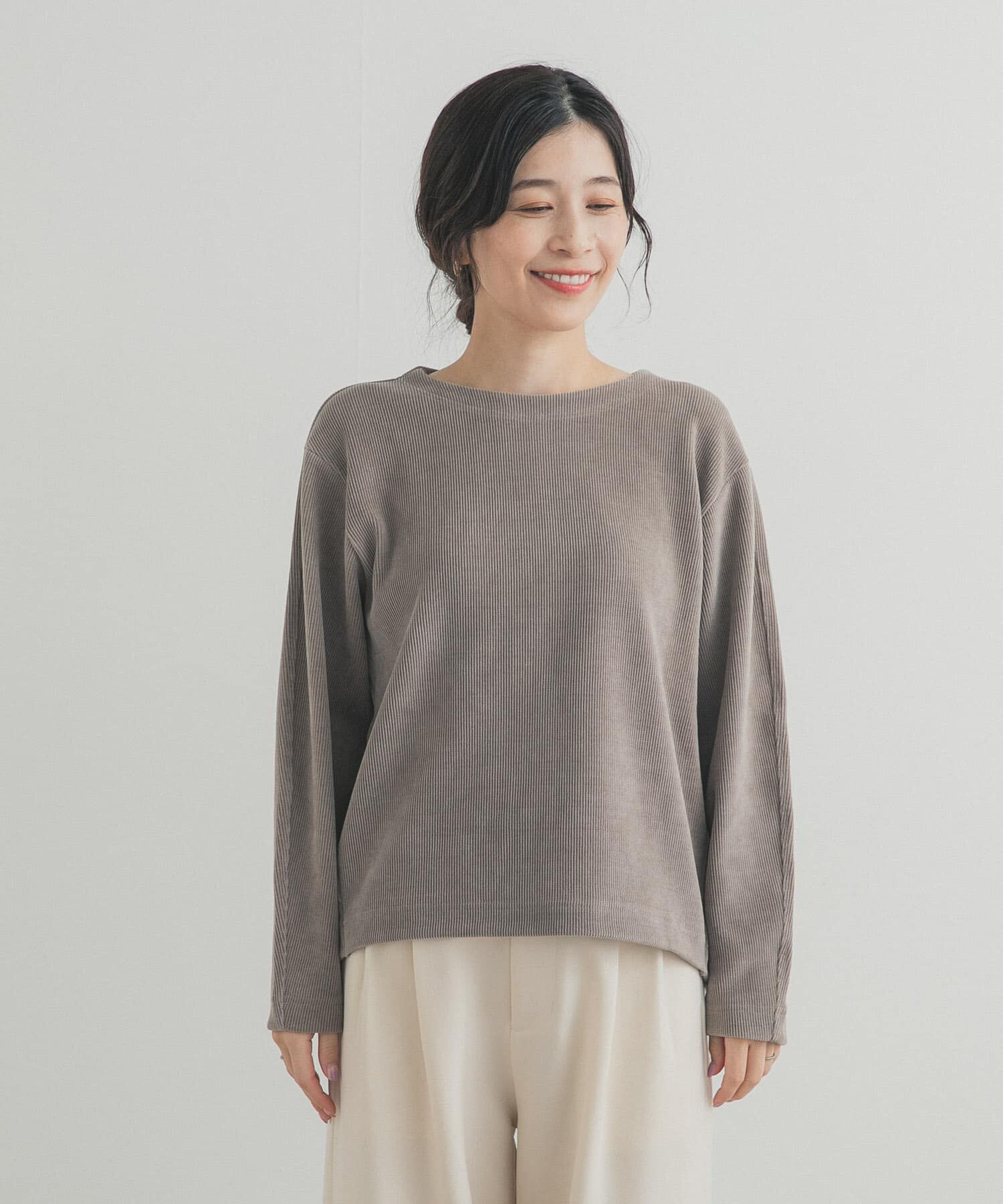 URBAN RESEARCH DOORS「Wフェイスモールコクーンプルオーバー」|Tシャツ・カットソー|