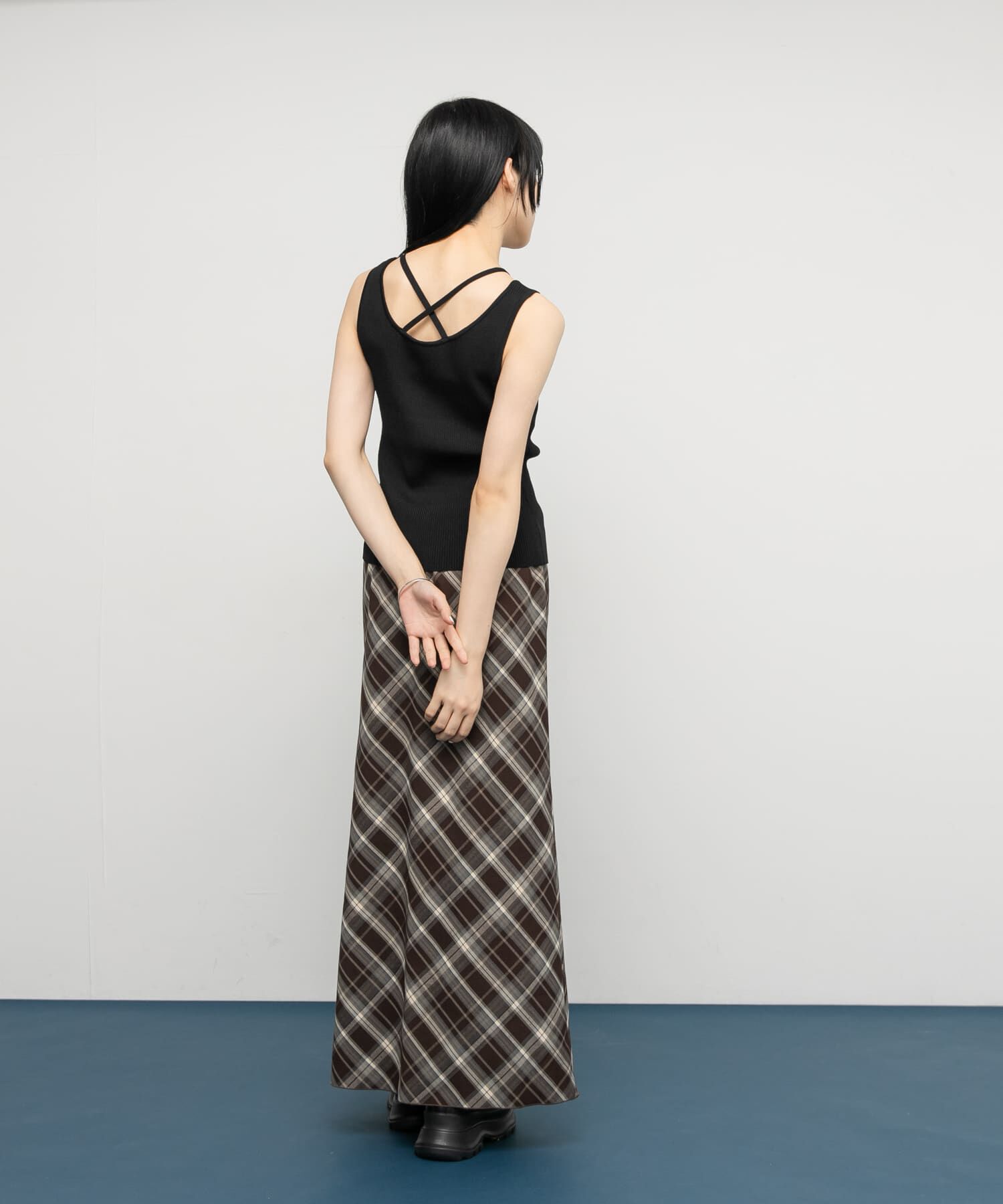  「BACKクロスニットタンク」|タンクトップ|