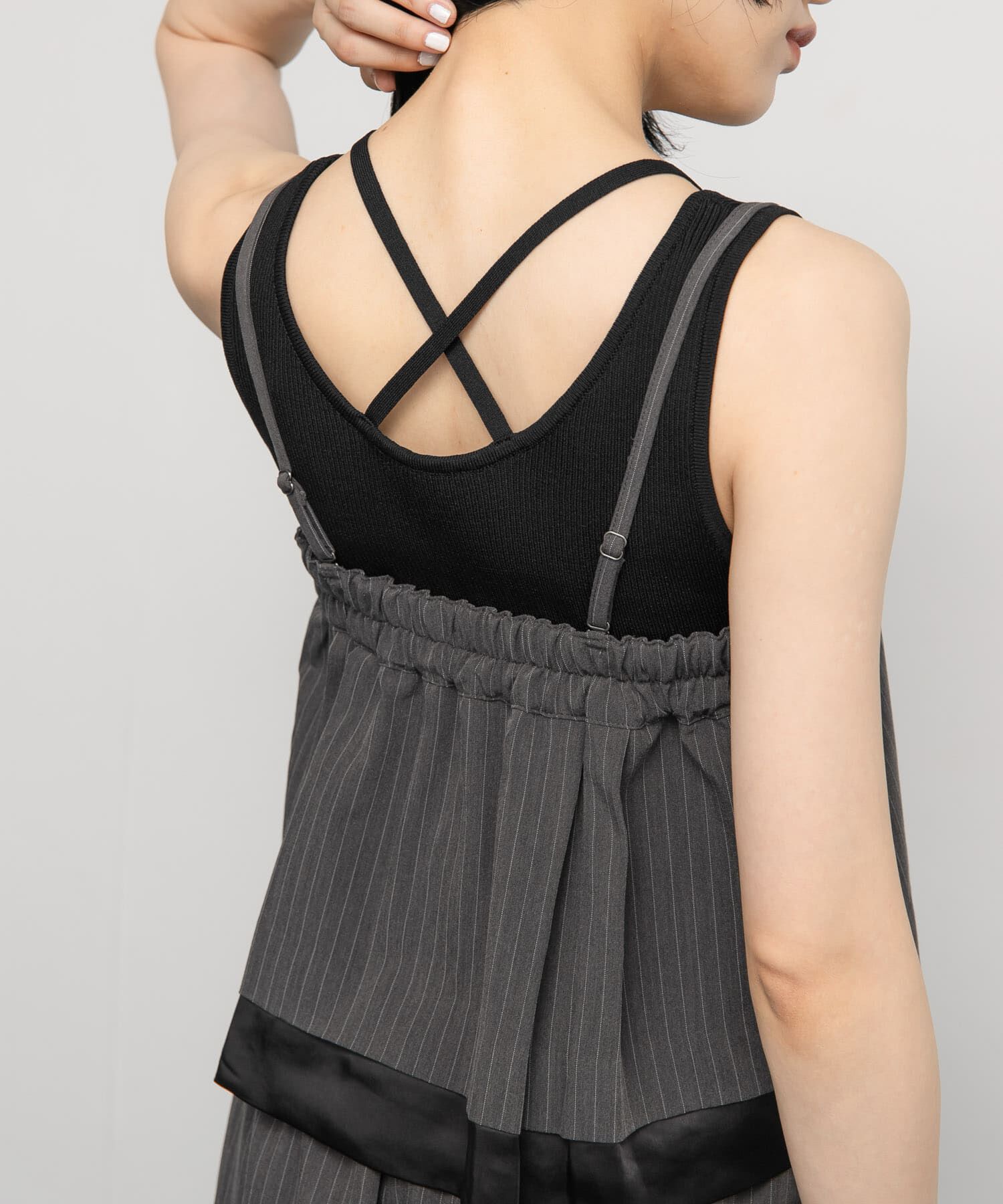  「BACKクロスニットタンク」|タンクトップ|