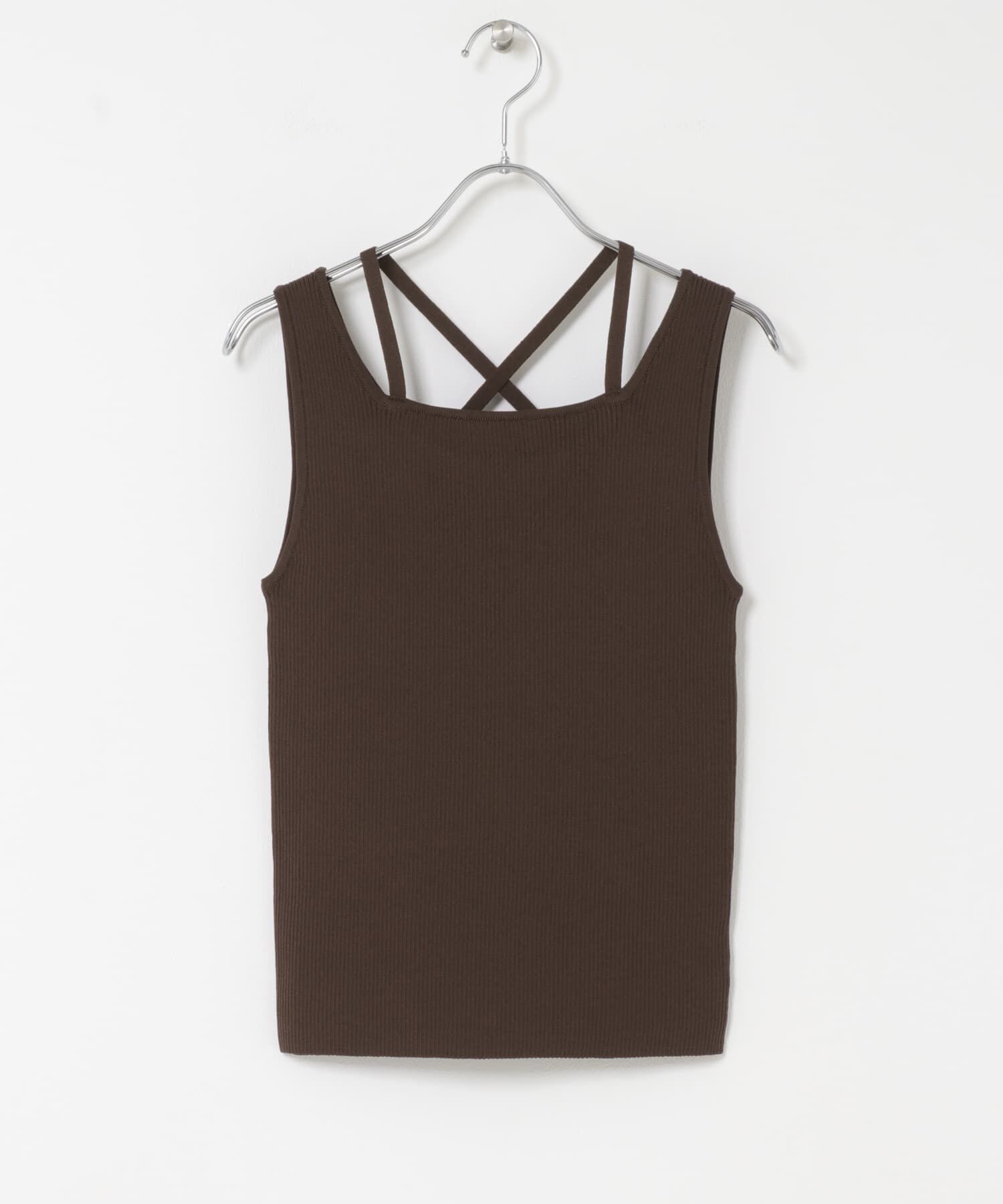  「BACKクロスニットタンク」|タンクトップ|